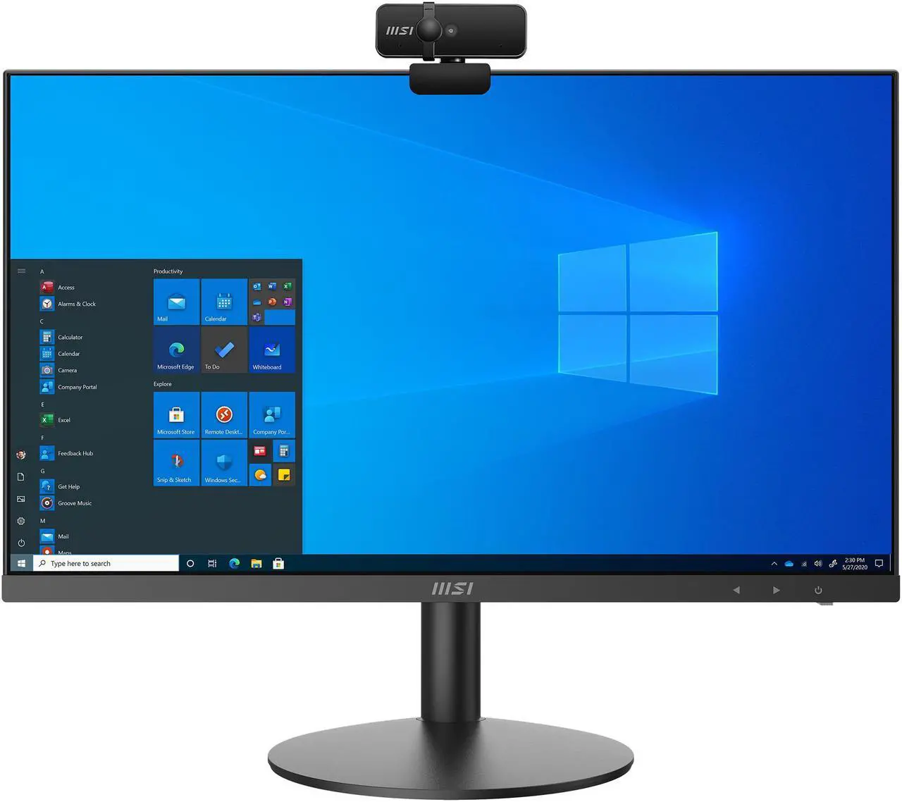 Alt view image 9 of 19 - MSI All-in-One Computer PRO AP241 11M-083US Intel Core i5-11400 8GB DDR4 250GB PCIe SSD 23.8" Windows 10 Home 64-bit