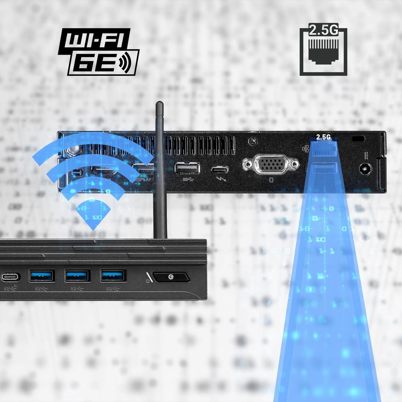 Alt view image 15 of 16 - MSI Desktop Computer PRO DP10 13M-059US Intel Core i5-1340P 8GB DDR4 1TB PCIe SSD Intel Iris Xe Graphics Windows 11 Pro 64-bit