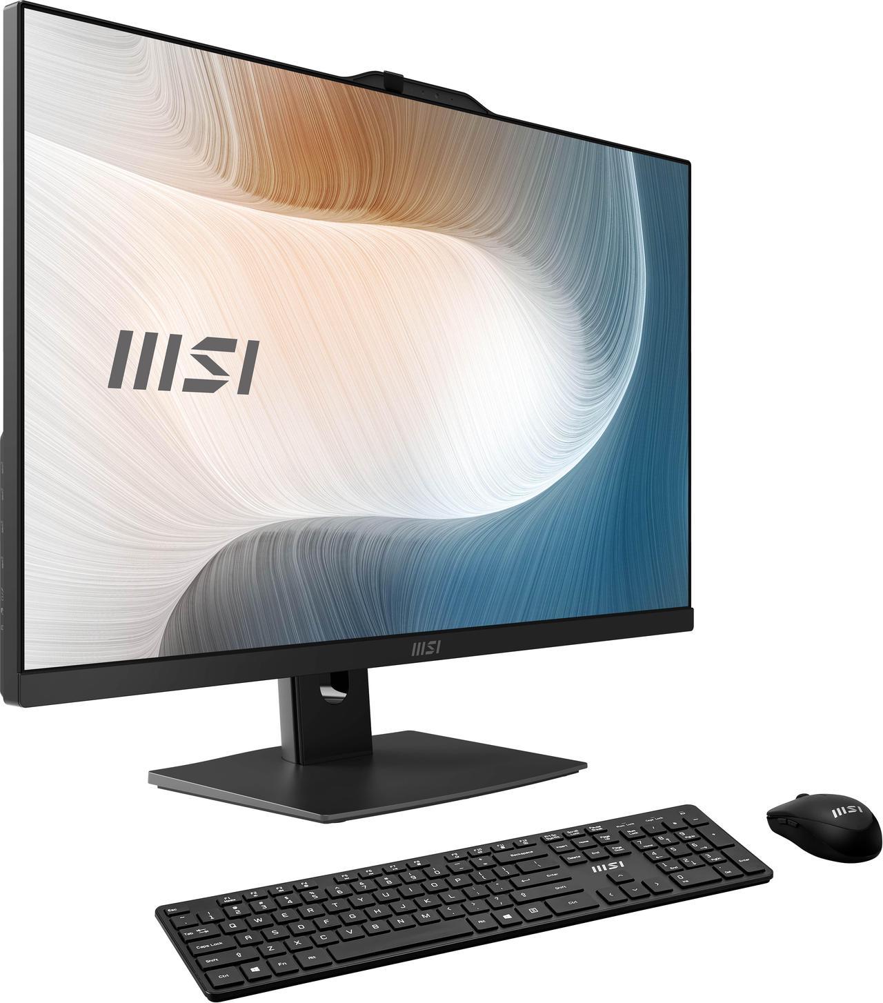 Alt view image 2 of 17 - MSI All-in-One Computer Modern AM272P 1M-821US Intel Core 5 120U 16GB DDR5 1TB PCIe SSD 27" Windows 11 Pro 64-bit