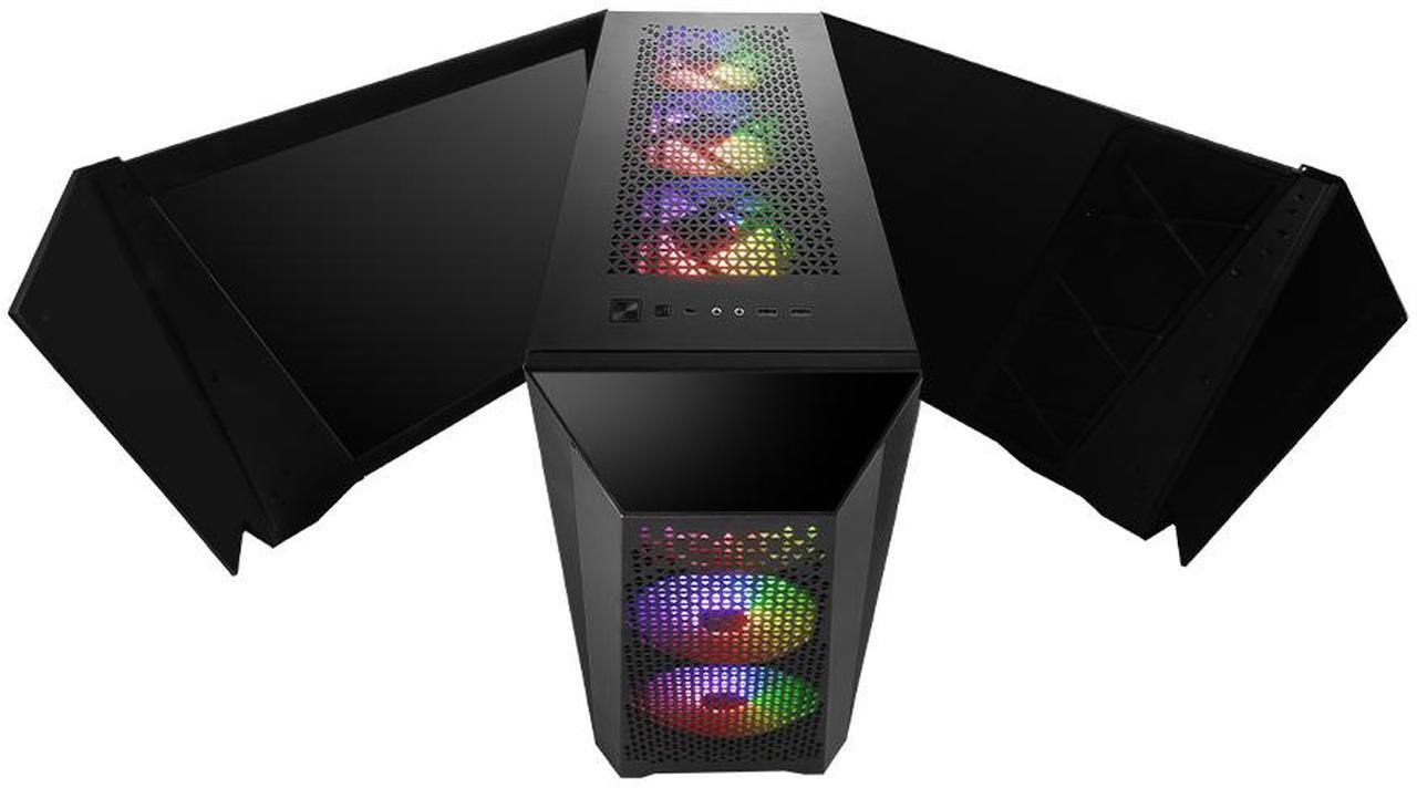 Alt view image 2 of 17 - MSI Infinite (Tower) Gaming Desktop ,Intel Ultra9 285K, GeForce RTX 5090 Liquid, DDR5 6000 64GB(32GB*2), Gen 5 2TB M.2 NVMe, 360  Liquid Cooling, 1300W, USB Type-C, VR-Ready, Windows 11 Pro High-End