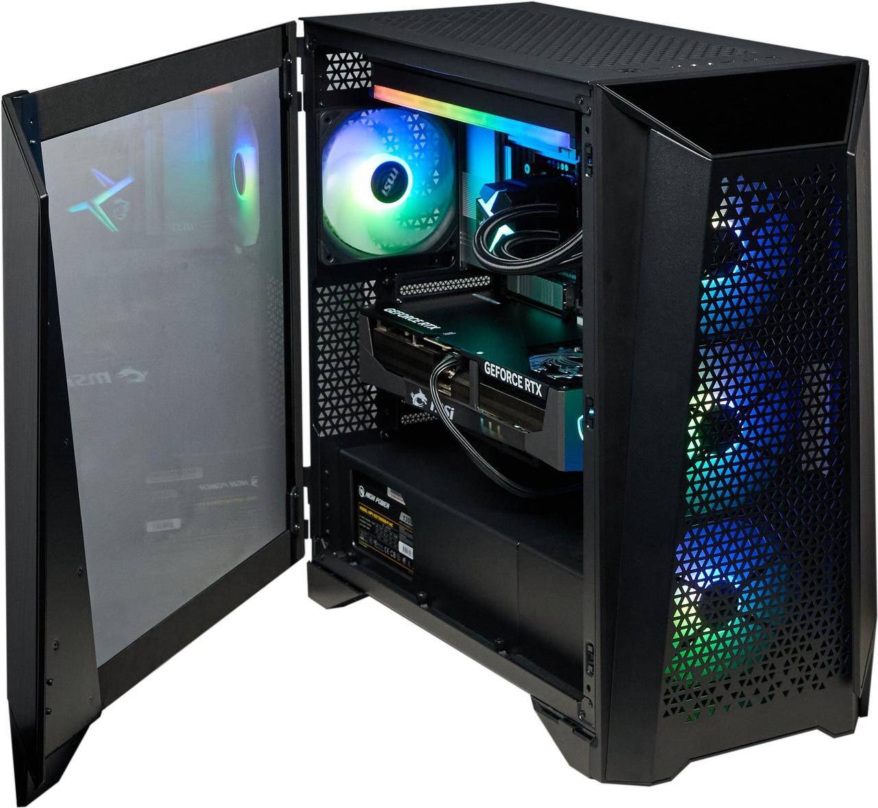 Alt view image 8 of 17 - MSI Infinite (Tower) Gaming Desktop ,Intel Ultra9 285K, GeForce RTX 5090 Liquid, DDR5 6000 64GB(32GB*2), Gen 5 2TB M.2 NVMe, 360  Liquid Cooling, 1300W, USB Type-C, VR-Ready, Windows 11 Pro High-End