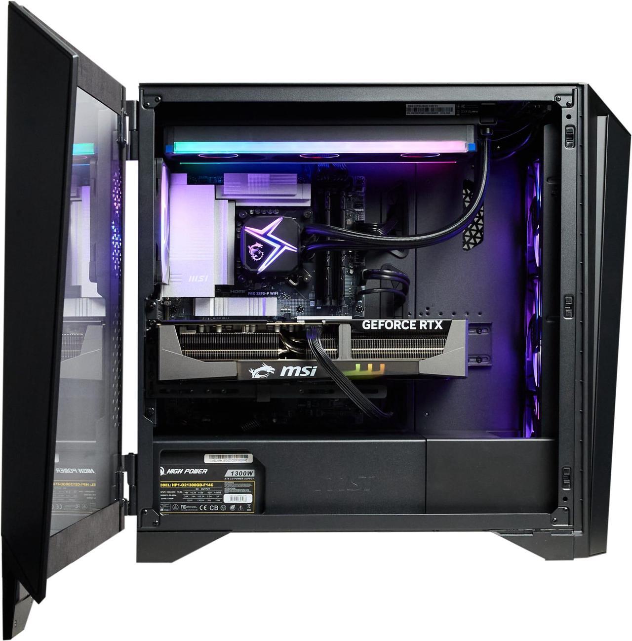 Alt view image 16 of 17 - MSI Infinite (Tower) Gaming Desktop ,Intel Ultra9 285K, GeForce RTX 5090 Liquid, DDR5 6000 64GB(32GB*2), Gen 5 2TB M.2 NVMe, 360  Liquid Cooling, 1300W, USB Type-C, VR-Ready, Windows 11 Pro High-End