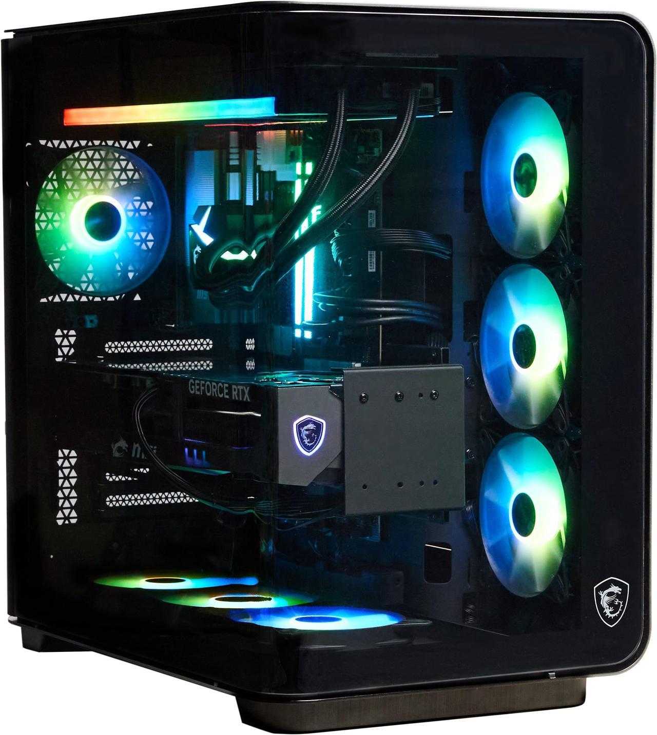 Alt view image 2 of 13 - MSI Vision Elite(Tower) Gaming Desktop,Intel Ultra9 285K , RTX 5090,  DDR5 6000 RGB 64GB Memory (32GB x 2), Gen 4 2TB M.2 NVMe,1300W USB Type-C, VR-Ready, Windows 11 Pro highend