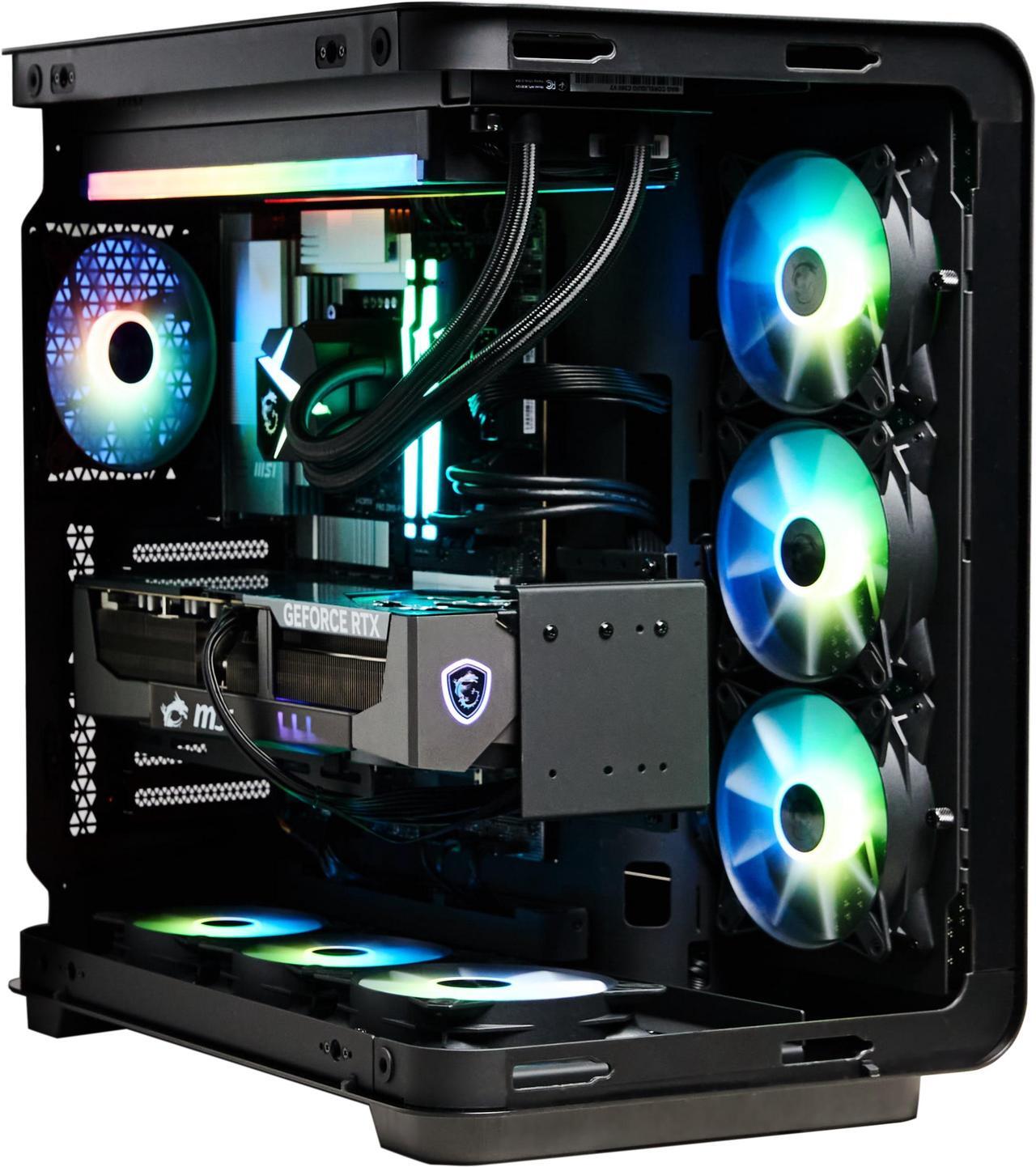 Alt view image 5 of 13 - MSI Vision Elite(Tower) Gaming Desktop,Intel Ultra9 285K , RTX 5090,  DDR5 6000 RGB 64GB Memory (32GB x 2), Gen 4 2TB M.2 NVMe,1300W USB Type-C, VR-Ready, Windows 11 Pro highend