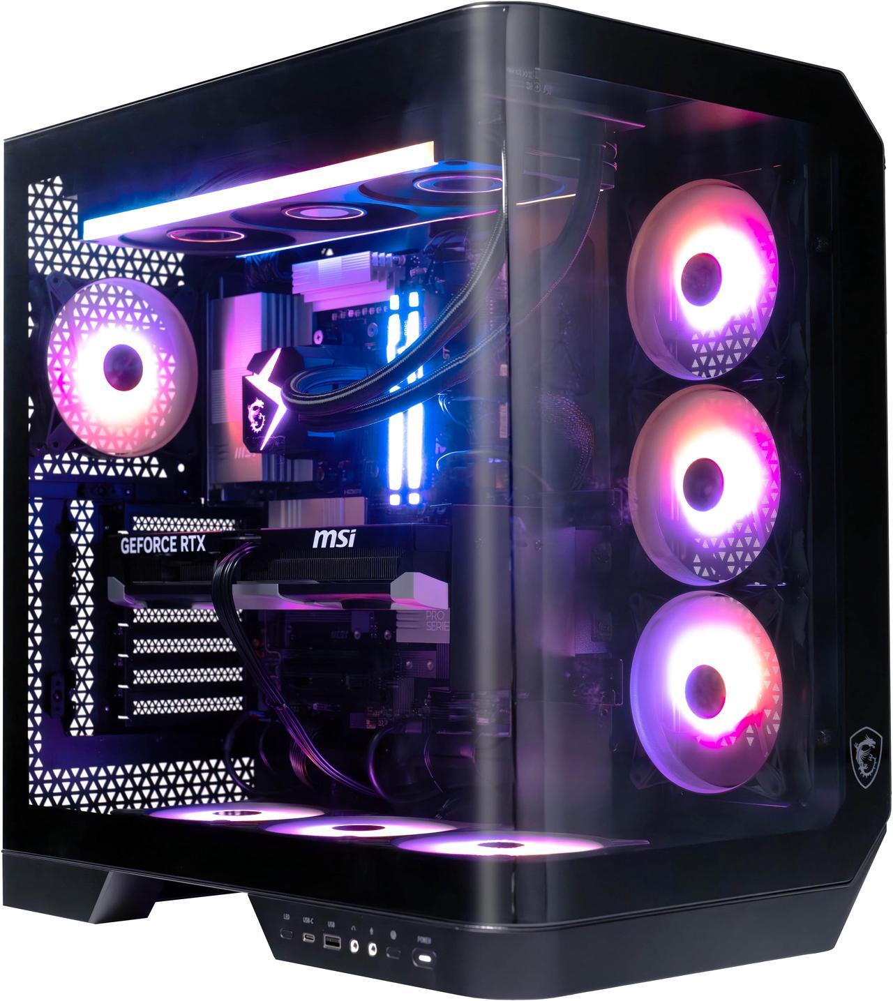 Main image of MSI Vision RS Series Gaming Desktop PC Intel Core Ultra 9 285K 64GB DDR5 2 TB SSD GeForce RTX 5070 Ti Windows 11 Pro (Vision RS AI 2NVR9-1292US)