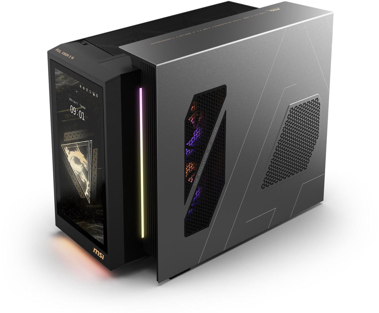 Alt view image 5 of 13 - MSI Gaming Desktop PC MEG Vision X AI 2NVZ9-045US Intel Core Ultra 9 285K 64GB DDR5 2TB NVMe SSD GeForce RTX 5090 Windows 11 Pro