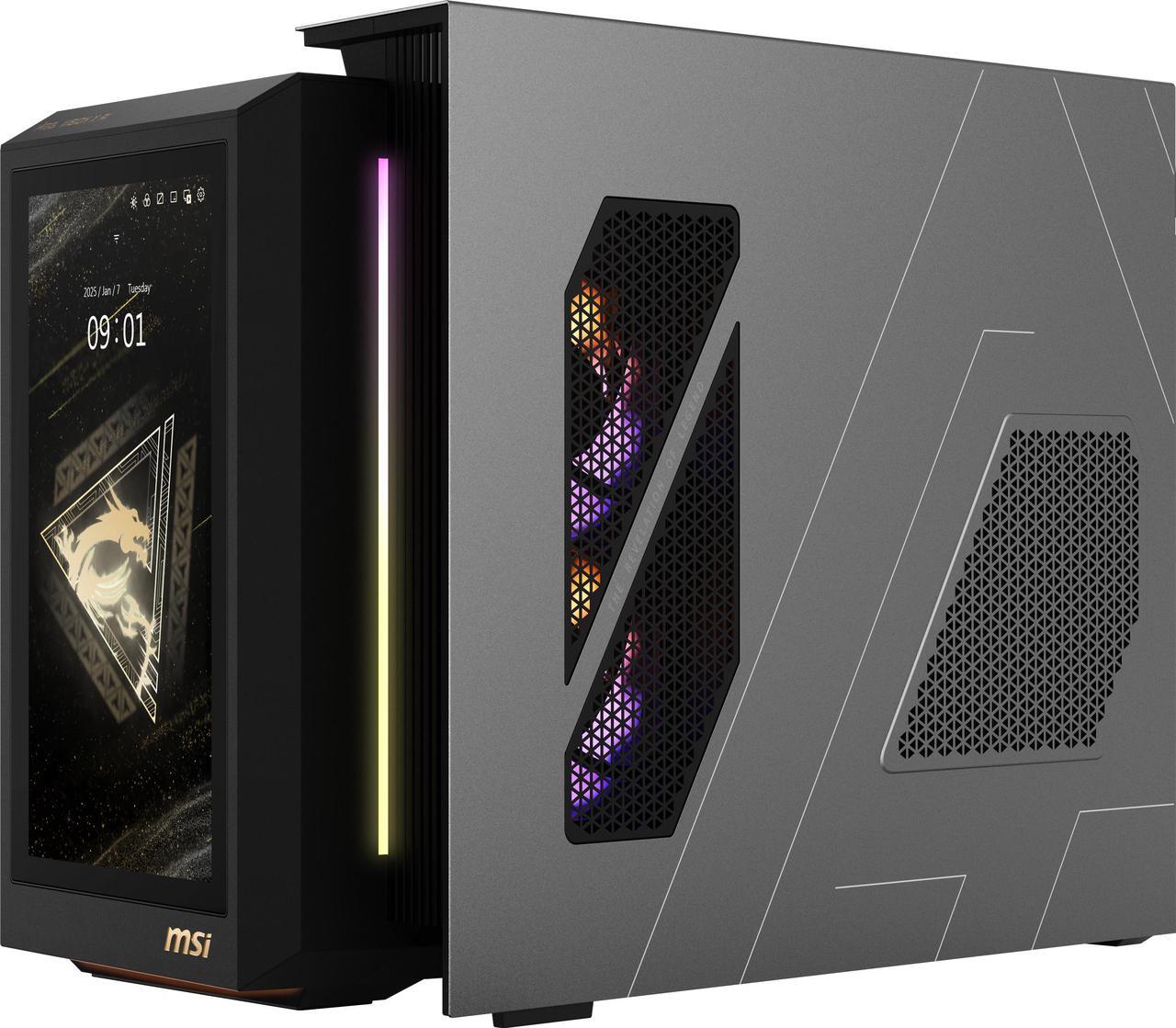 Alt view image 10 of 13 - MSI Gaming Desktop PC MEG Vision X AI 2NVZ9-045US Intel Core Ultra 9 285K 64GB DDR5 2TB NVMe SSD GeForce RTX 5090 Windows 11 Pro