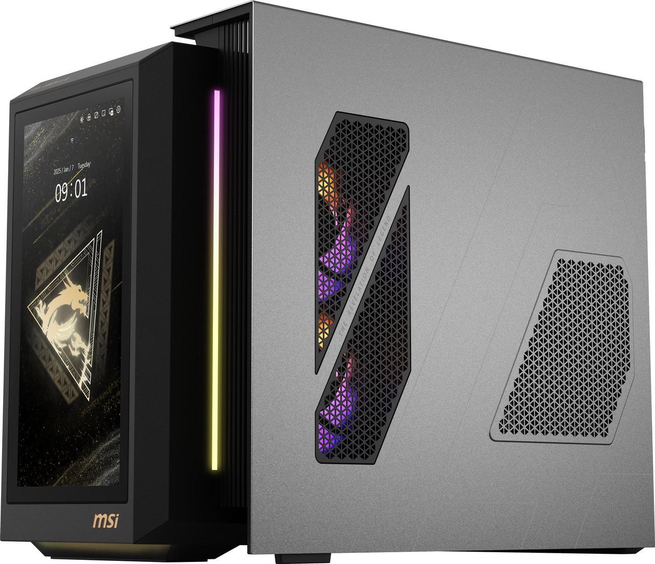 Alt view image 11 of 13 - MSI Gaming Desktop PC MEG Vision X AI 2NVZ9-045US Intel Core Ultra 9 285K 64GB DDR5 2TB NVMe SSD GeForce RTX 5090 Windows 11 Pro