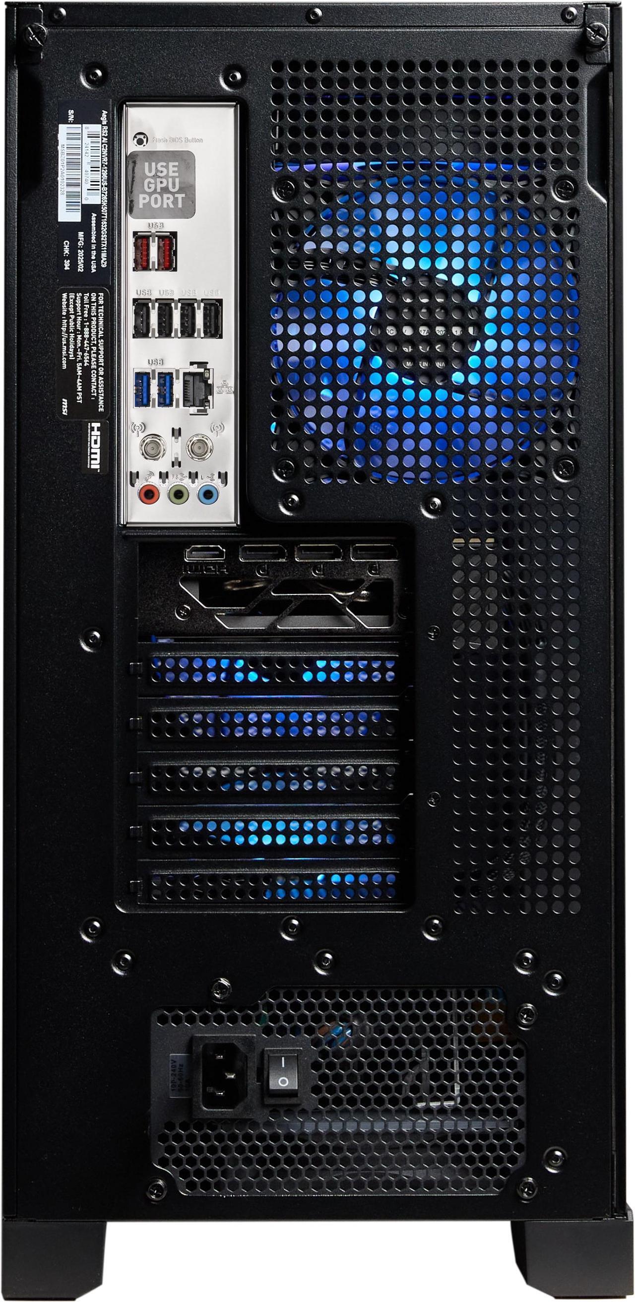 Alt view image 9 of 9 - MSI Gaming Desktop PC Aegis Z2 A8NVP-1447US AMD Ryzen 7 8700F 32GB DDR5 1TB NVMe SSD GeForce RTX 5070 Windows 11 Home Advance