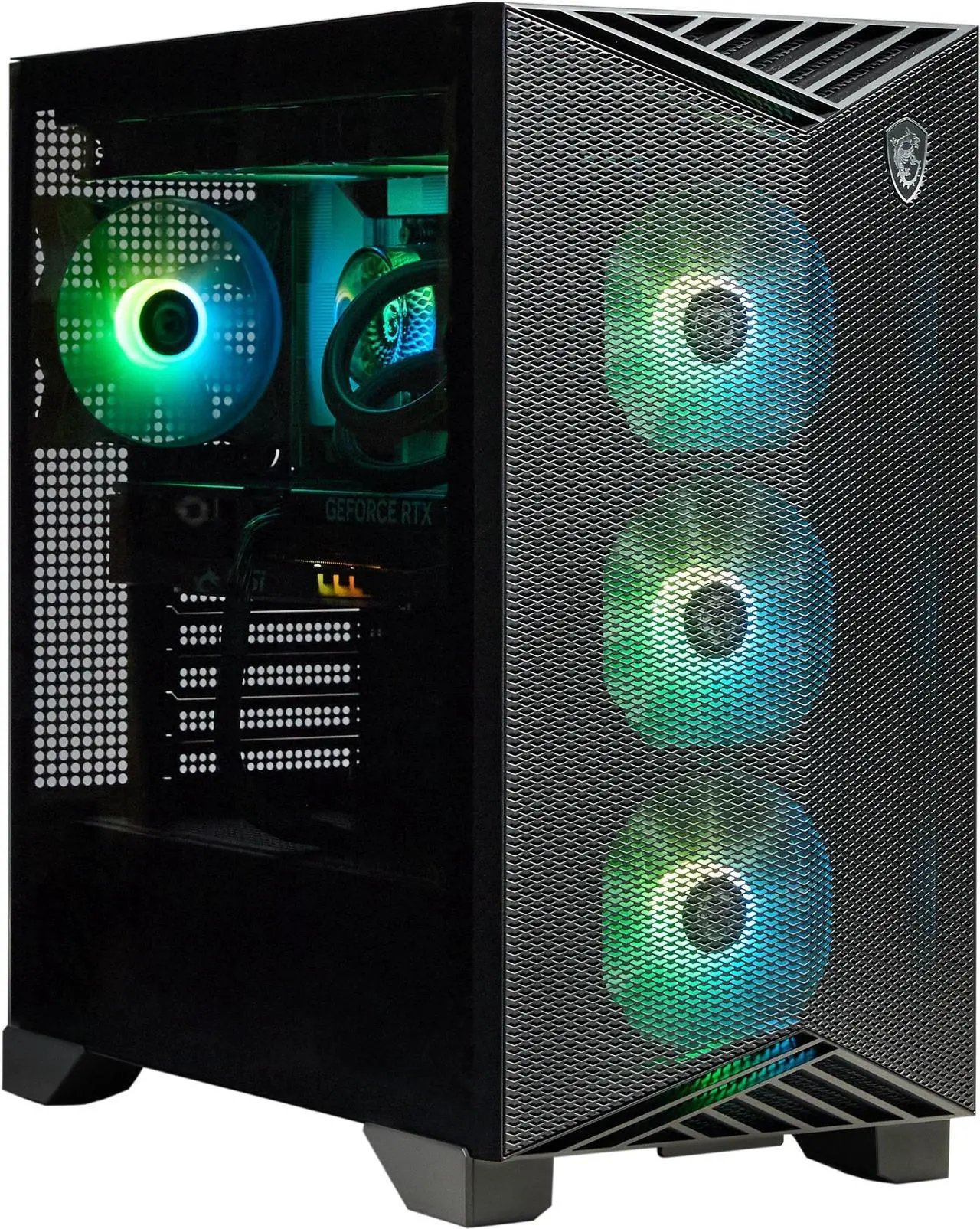 Alt view image 3 of 8 - MSI Gaming Desktop PC Aegis ZS2 C9NVR-1462US AMD Ryzen 9 9900X 32GB DDR5 2TB SSD GeForce RTX 5070 Ti Windows 11 Home Advance
