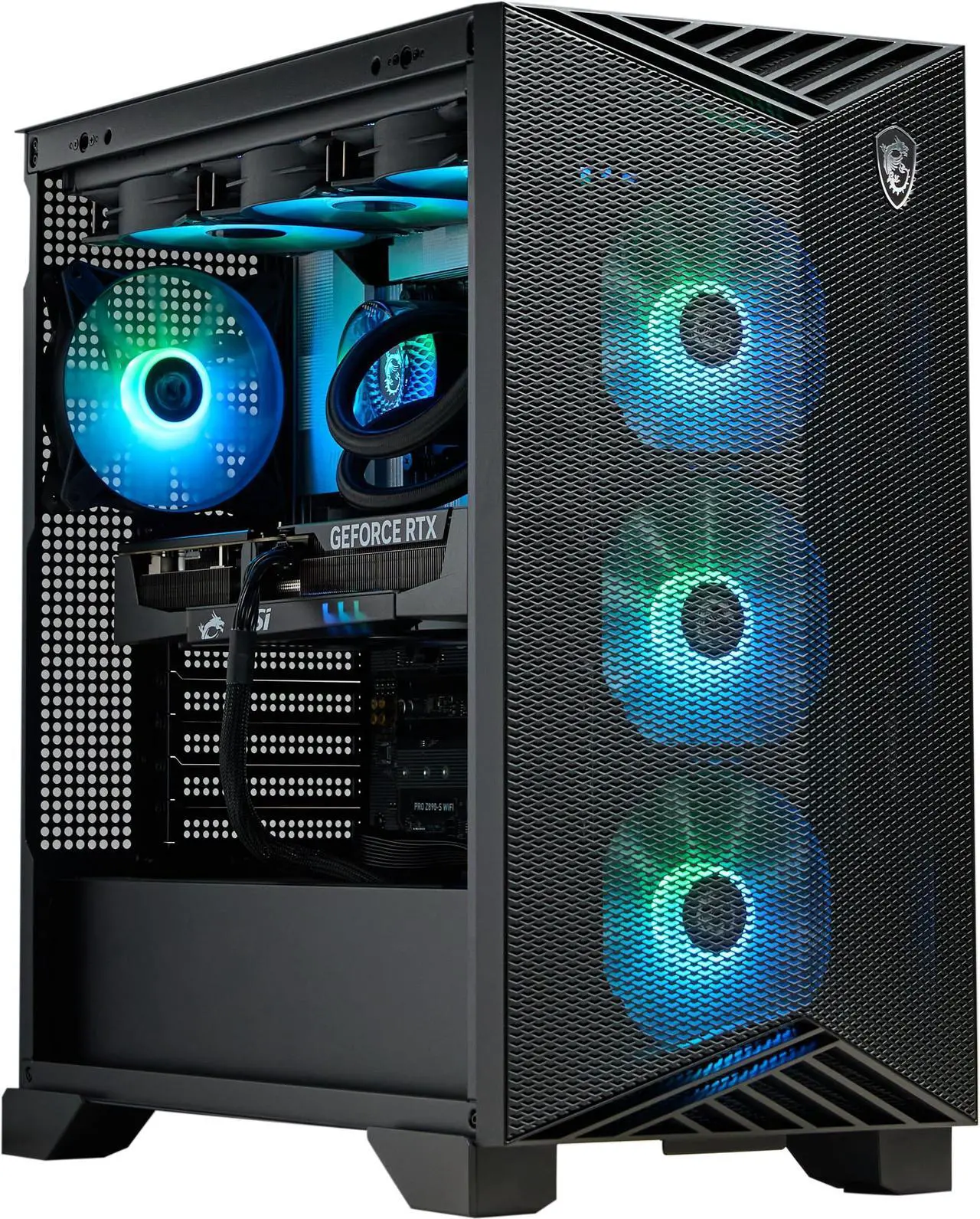 Alt view image 6 of 8 - MSI Gaming Desktop PC Aegis ZS2 C9NVR-1462US AMD Ryzen 9 9900X 32GB DDR5 2TB SSD GeForce RTX 5070 Ti Windows 11 Home Advance