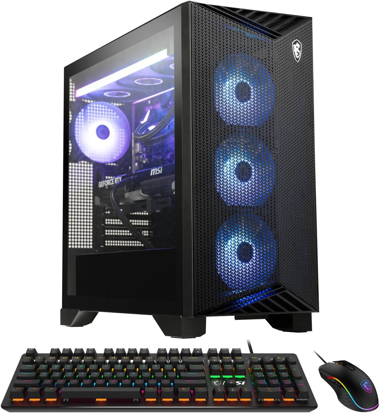 Main image of MSI Aegis ZS2 Gaming PC, AMD Ryzen 9 7900X, NVIDIA GeForce RTX 4080 Super, 32GB DDR5 5600, 2TB NVMe SSD, 750W 80+ Gold, Windows 11 Home, Includes Gaming Mouse & Keyboard (Aegis ZS2 B7NUG-1416CA)