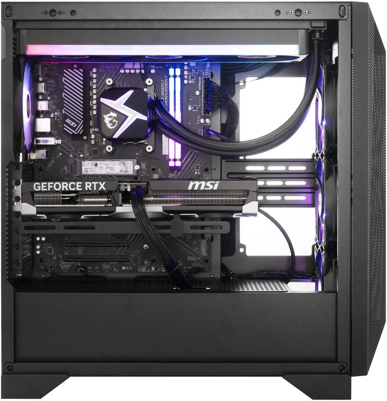 Alt view image 2 of 3 - MSI Aegis ZS2 Gaming PC, AMD Ryzen 9 7900X, NVIDIA GeForce RTX 4080 Super, 32GB DDR5 5600, 2TB NVMe SSD, 750W 80+ Gold, Windows 11 Home, Includes Gaming Mouse & Keyboard (Aegis ZS2 B7NUG-1416CA)