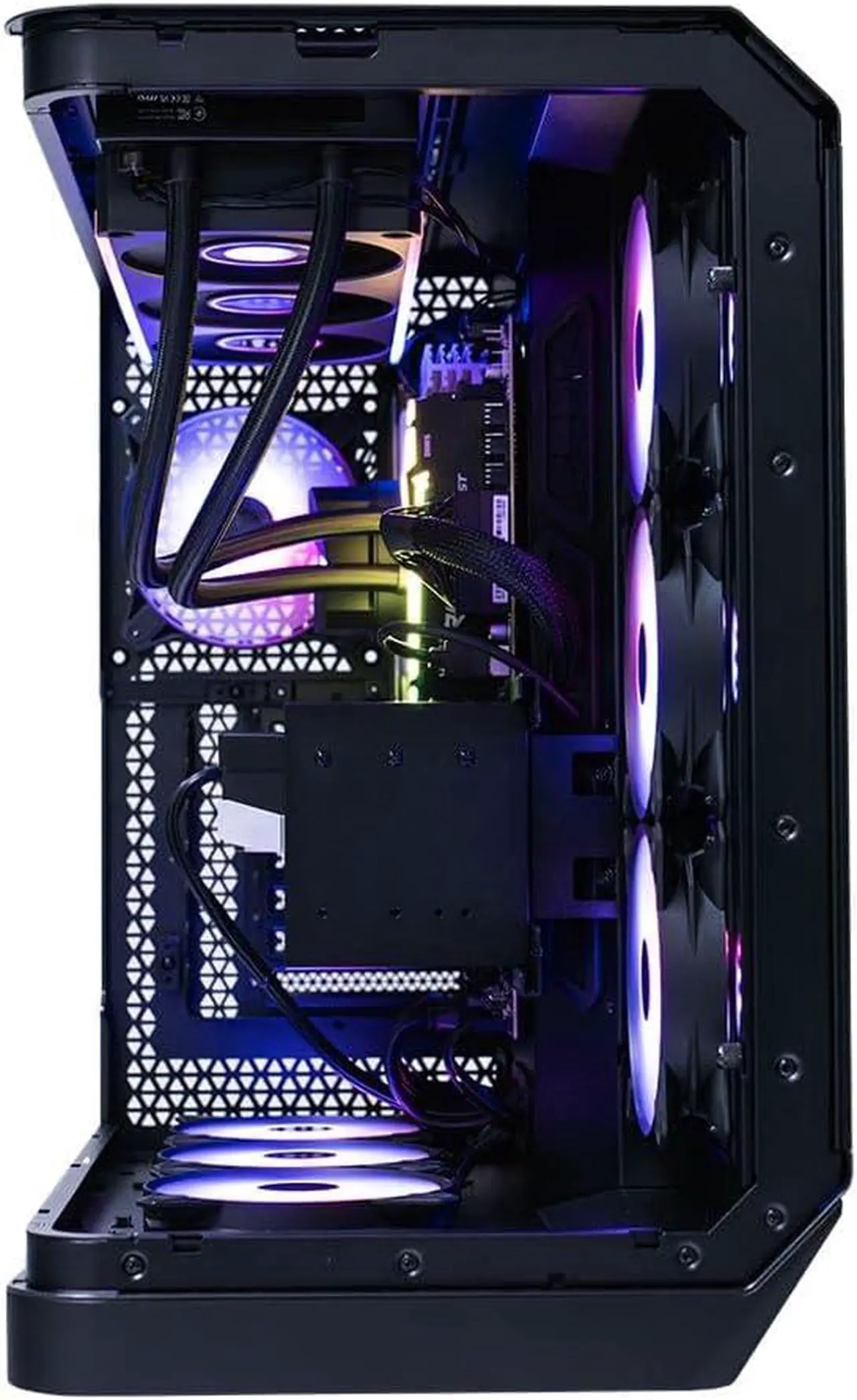 Alt view image 3 of 8 - MSI Vision ZS 9NVV-1275US Gaming Desktop, GeForce RTX 5080, Ryzen 7 9800X3D, 64GB DDR5, 2TB NVMe SSD, Wi-Fi 7, Windows 11 Pro