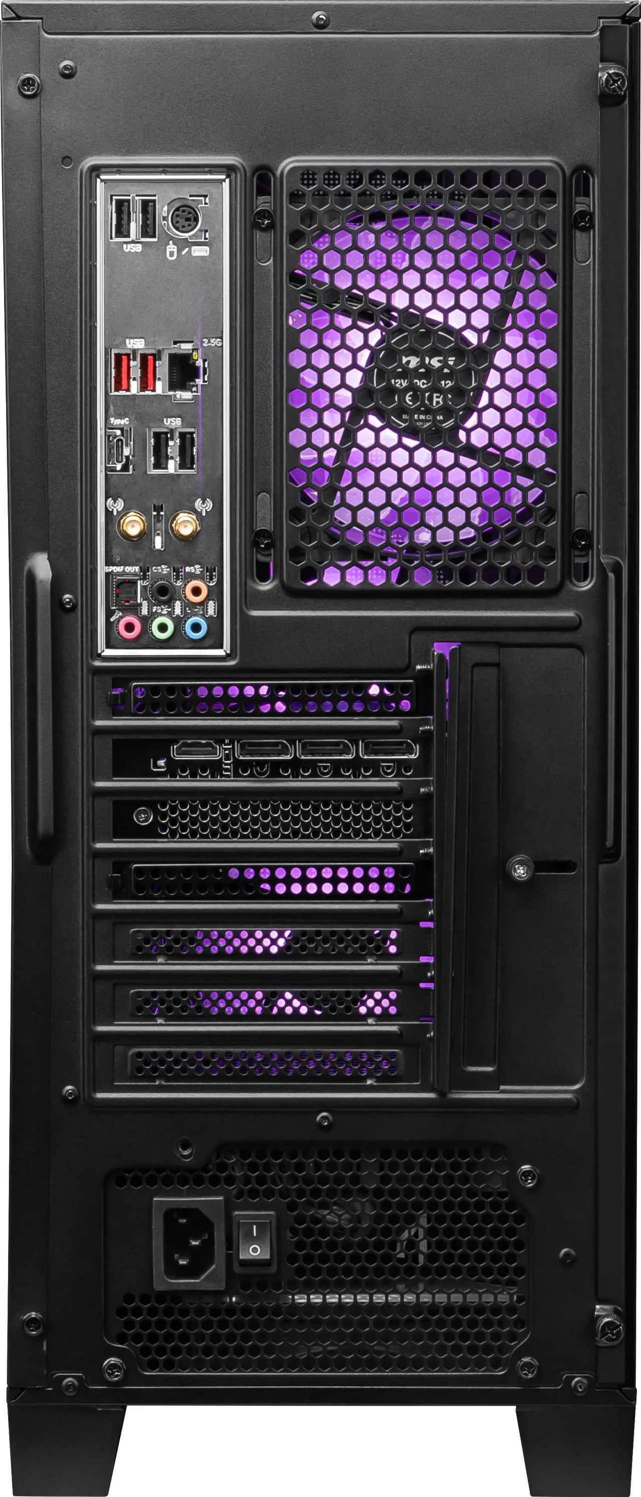 Alt view image 5 of 9 - MSI Gaming Desktop PC Codex R2 B14NVL5-449US Intel Core i5-14400F 32GB DDR5 2TB SSD GeForce RTX 5060 Windows 11 Home