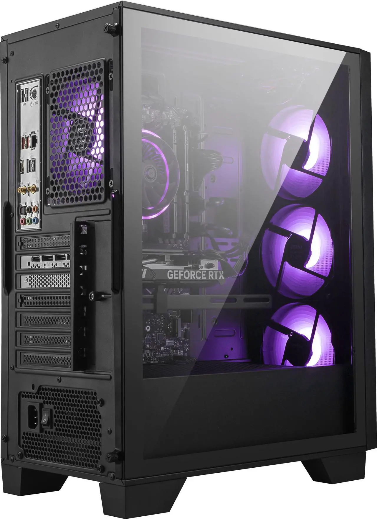 Alt view image 4 of 9 - MSI Gaming Desktop PC Codex R2 B14NVL5-449US Intel Core i5-14400F 32GB DDR5 2TB SSD GeForce RTX 5060 Windows 11 Home