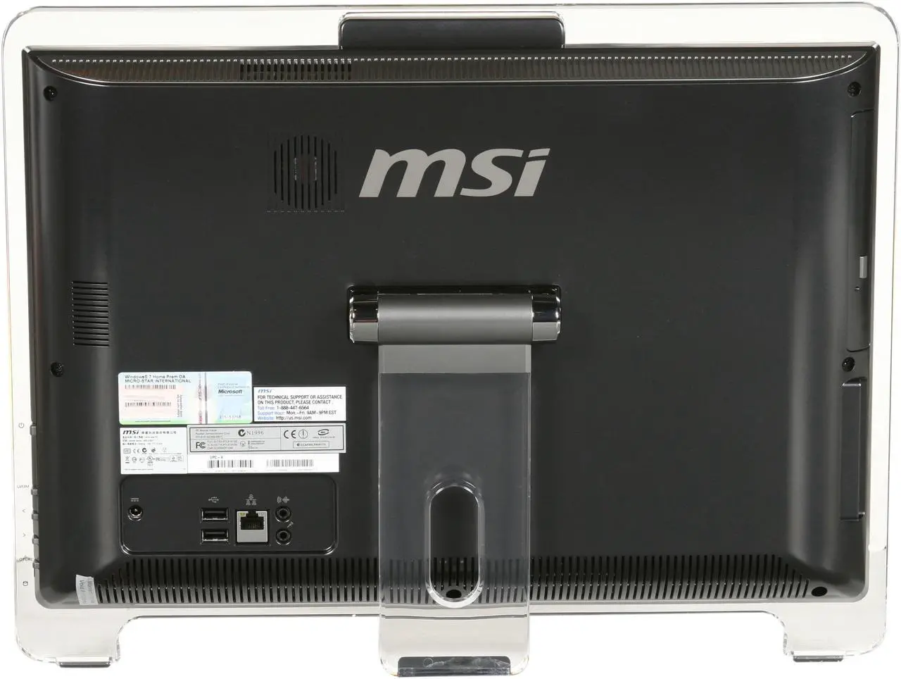Alt view image 5 of 7 - MSI All-in-One PC Wind Top AE1920-001US Intel Atom D525 2GB DDR3 250GB HDD 18.5" Touchscreen Windows 7 Home Premium 64-bit
