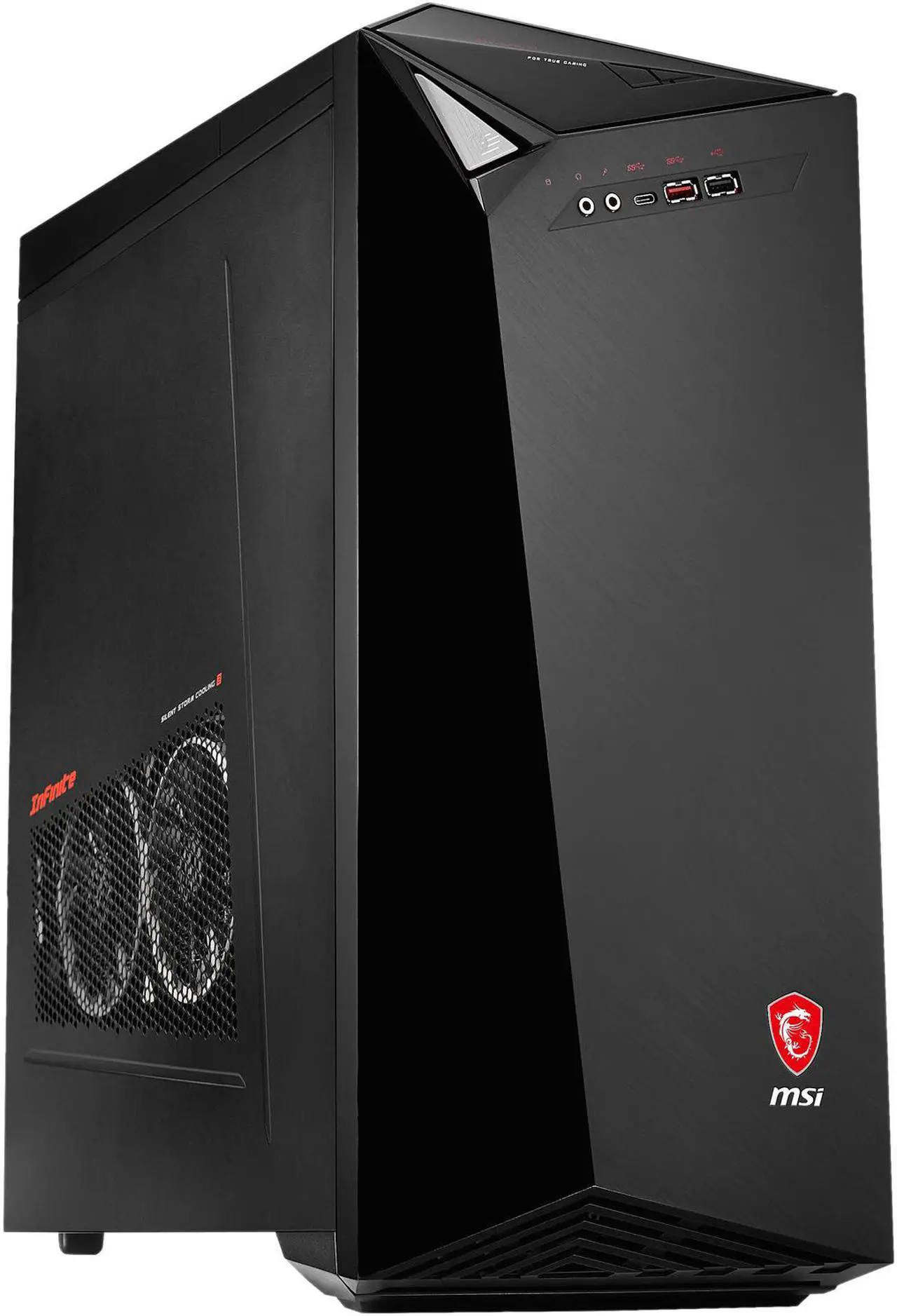 Alt view image 3 of 15 - MSI Desktop Computer Infinite Infinite VR7RC-036US Intel Core i7-7700 16GB DDR4 2TB HDD GeForce GTX 1060 Windows 10 Home 64-Bit