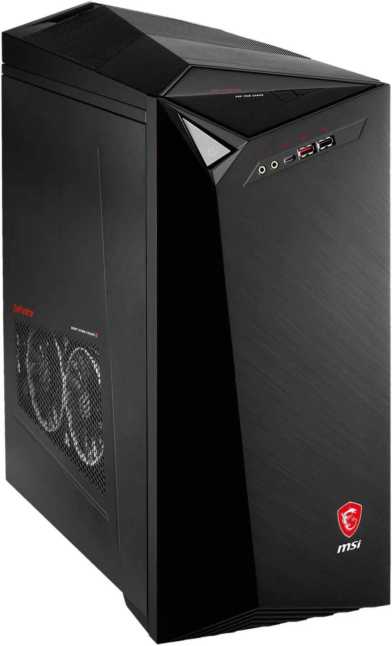 Alt view image 9 of 15 - MSI Desktop Computer Infinite Infinite VR7RC-036US Intel Core i7-7700 16GB DDR4 2TB HDD GeForce GTX 1060 Windows 10 Home 64-Bit