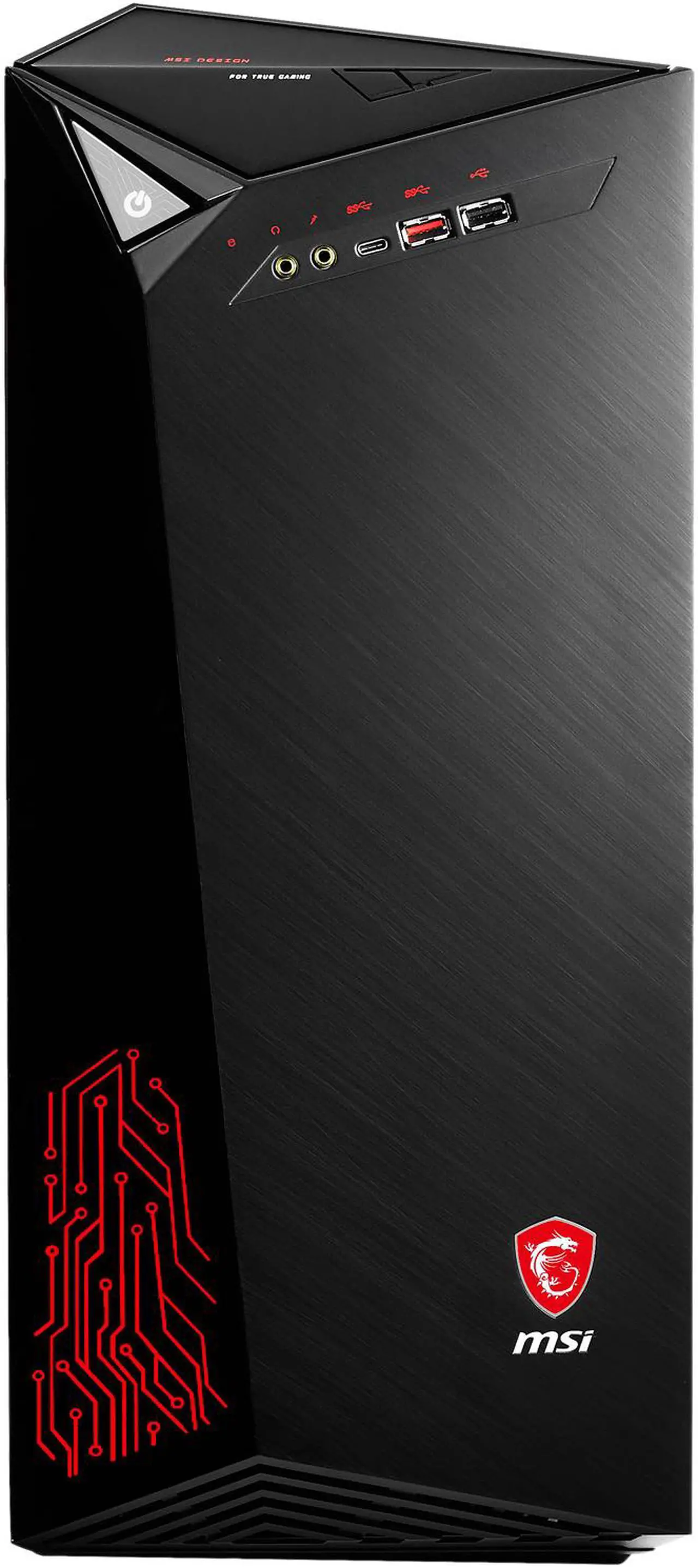 Alt view image 4 of 15 - MSI Desktop Computer Infinite Infinite VR7RC-036US Intel Core i7-7700 16GB DDR4 2TB HDD GeForce GTX 1060 Windows 10 Home 64-Bit