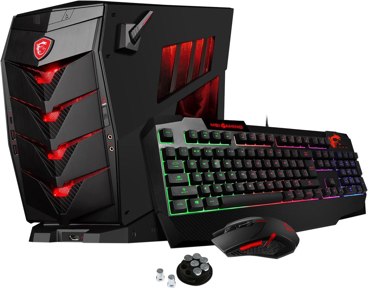Main image of MSI Desktop Computer Aegis 3 VR7RD-077US Intel Core i7-7700 16GB DDR4 2TB HDD 256GB SSD GeForce GTX 1070 Windows 10 Home 64-Bit (English Only)
