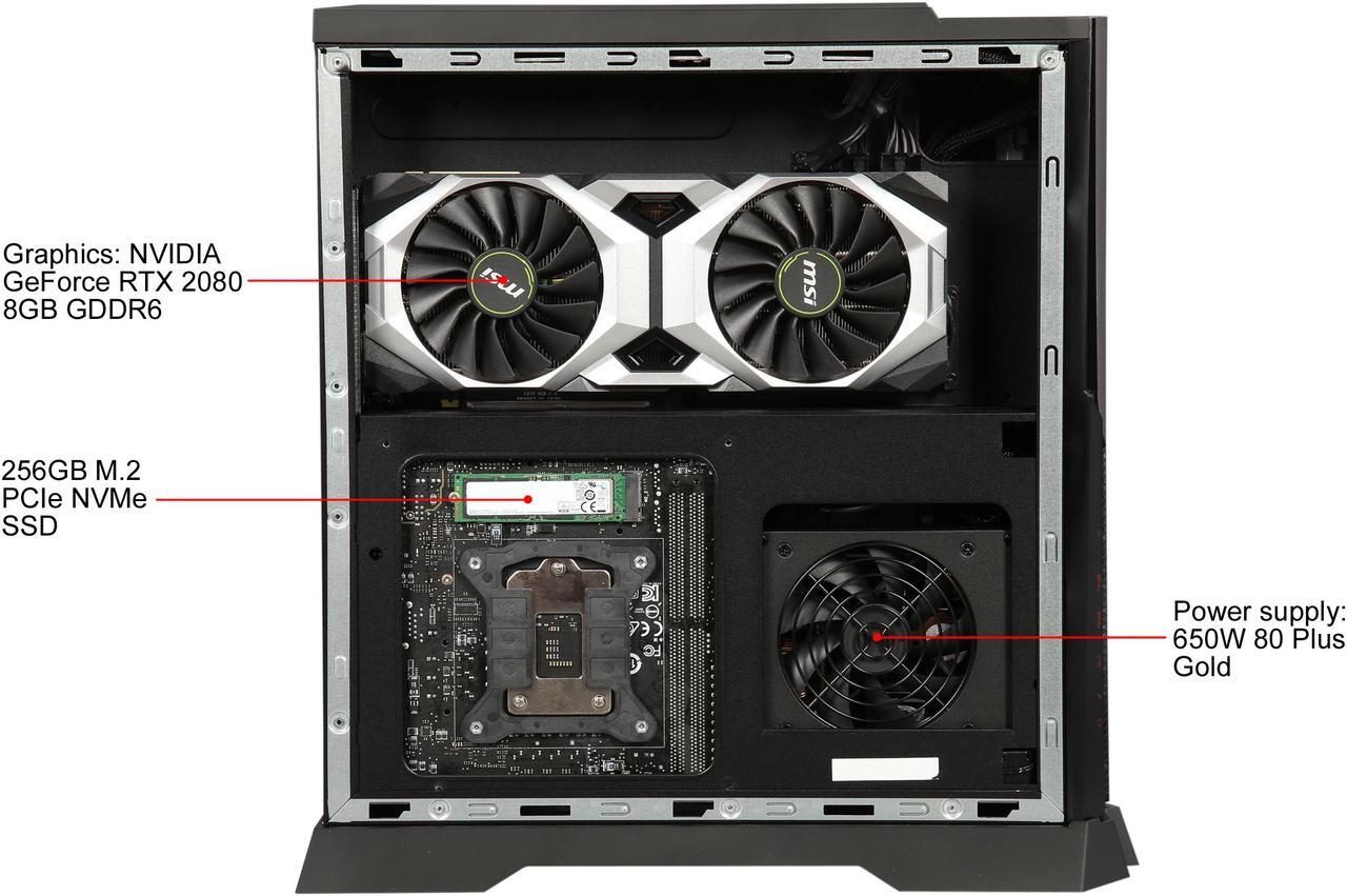 Alt view image 12 of 14 - MSI Gaming Desktop Trident X Plus 9SE-041US Intel Core i7-9700K 16GB DDR4 2TB HDD 256GB SSD GeForce RTX 2080 Windows 10 Home 64-bit