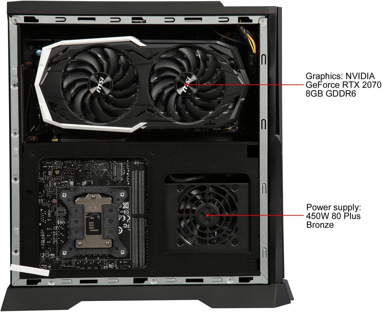 Alt view image 8 of 10 - MSI Gaming Desktop Trident X Plus 9SD-042US Intel Core i7-9700K 16GB DDR4 512GB SSD GeForce RTX 2070 Windows 10 Home 64-bit