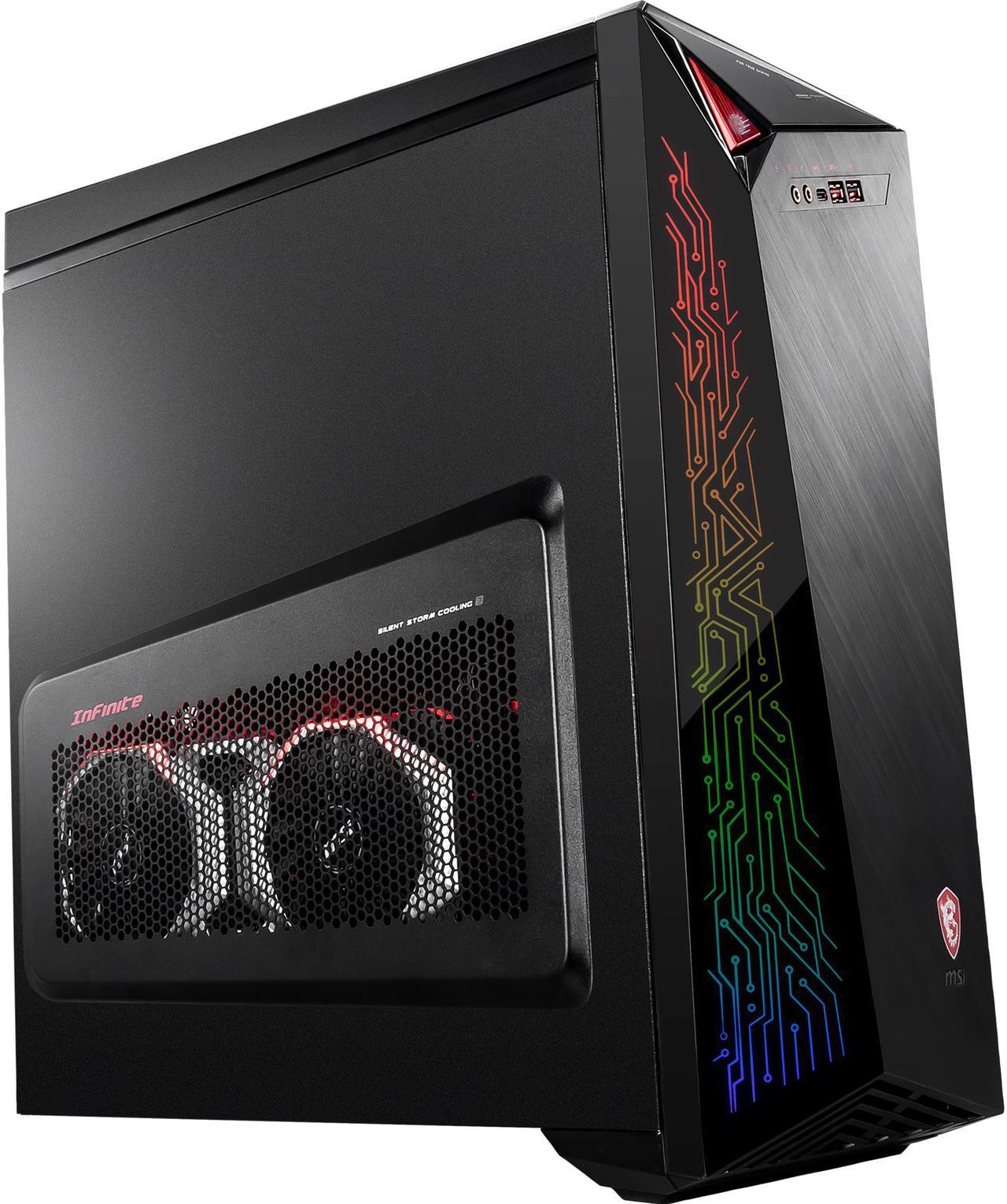 MSI Gaming Desktop Infinite X Plus 9SF-270US Intel Core i9-9900K 32GB DDR4 2TB HDD 512 GB SSD GeForce RTX 2080 Ti Windows 10 Pro 64-bit