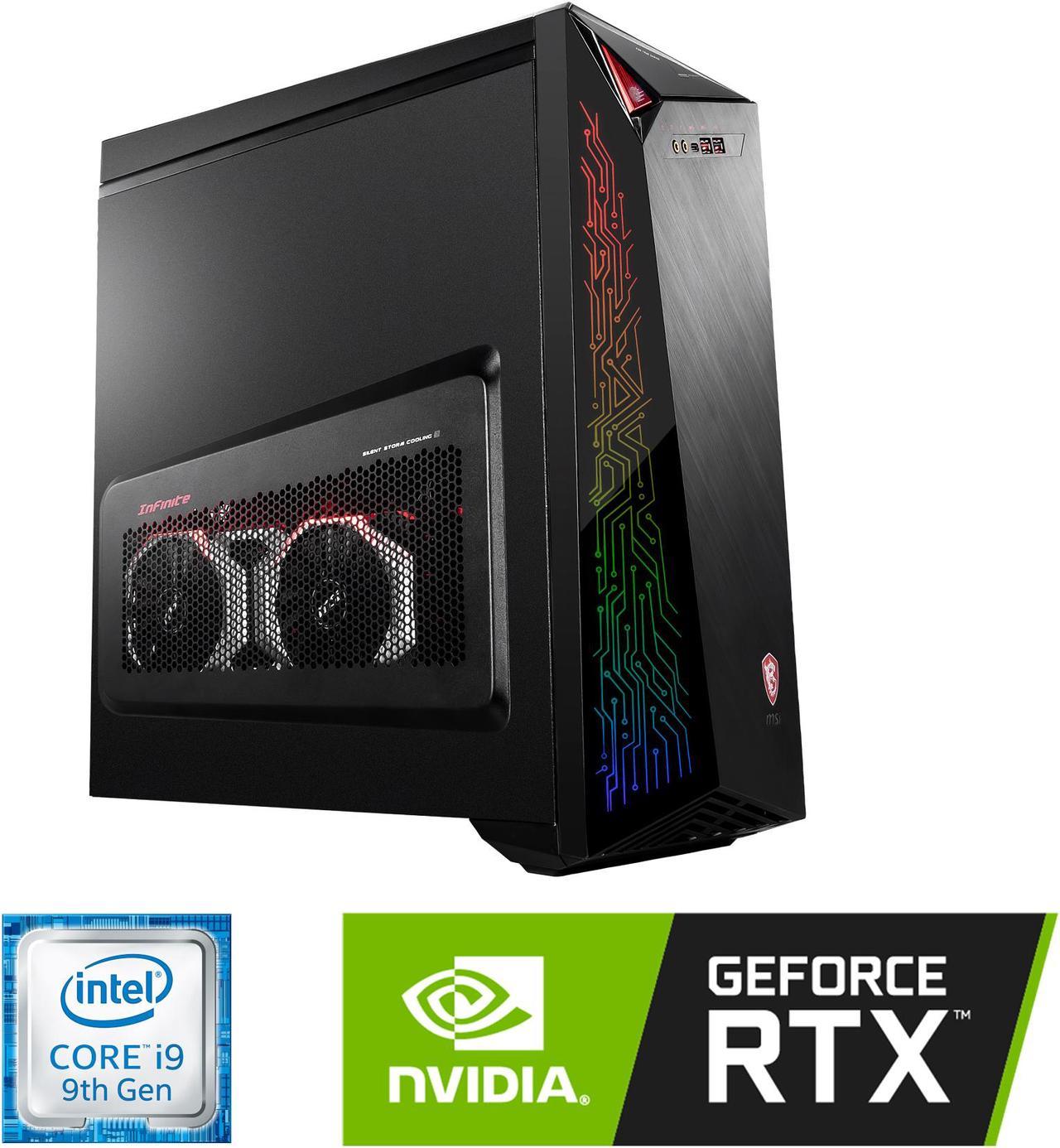 MSI Gaming Desktop Infinite X 9SE-487CA Intel Core i9-9900K 32GB DDR4 2TB HDD 512 GB SSD GeForce RTX 2080 SUPER Windows 10 Home 64-bit