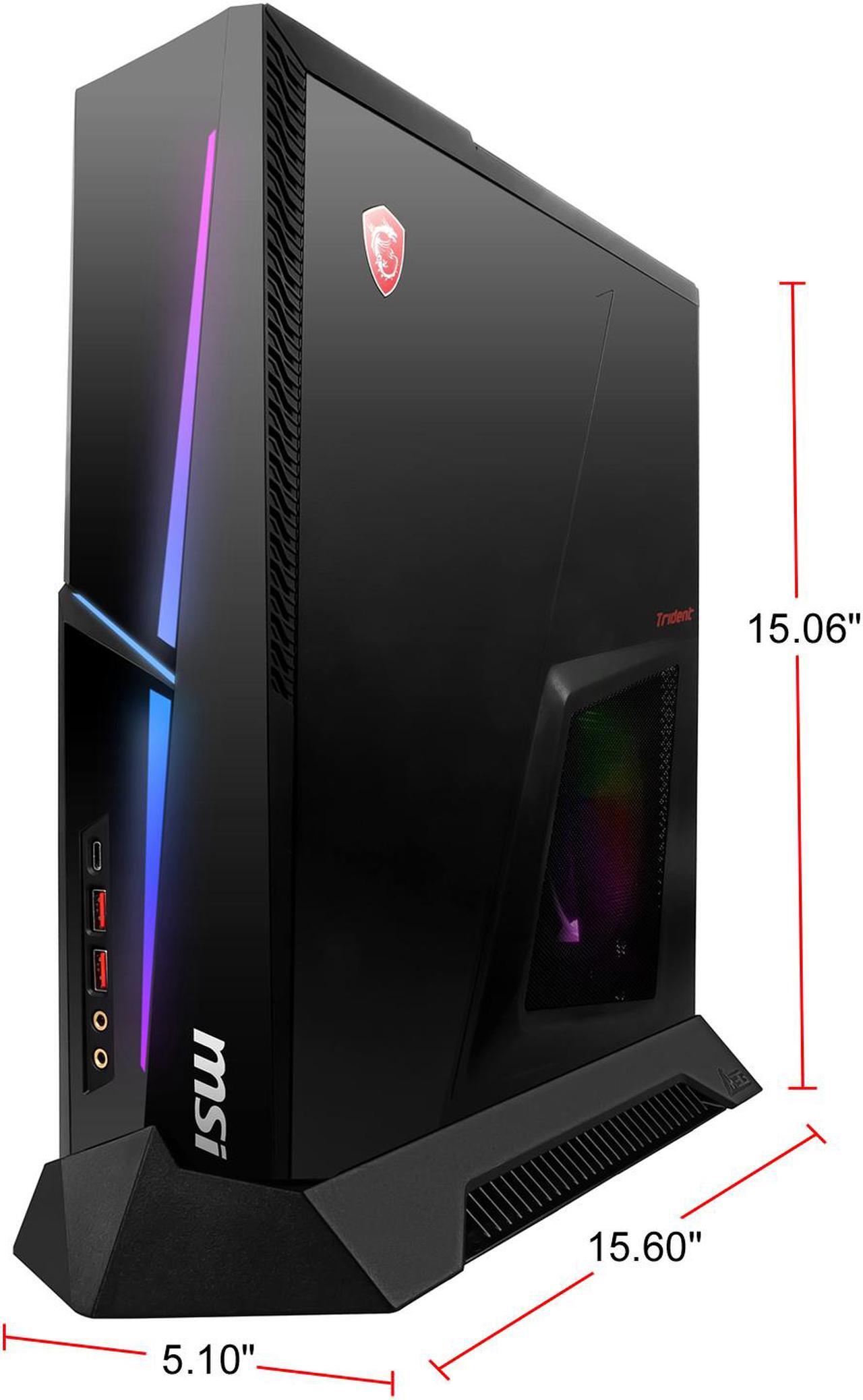 Alt view image 9 of 10 - MSI Gaming Desktop MEG Trident X 10SD-864US Intel Core i7-10700KF 32GB DDR4 1TB PCIe SSD GeForce RTX 2070 SUPER Windows 10 Home 64-bit