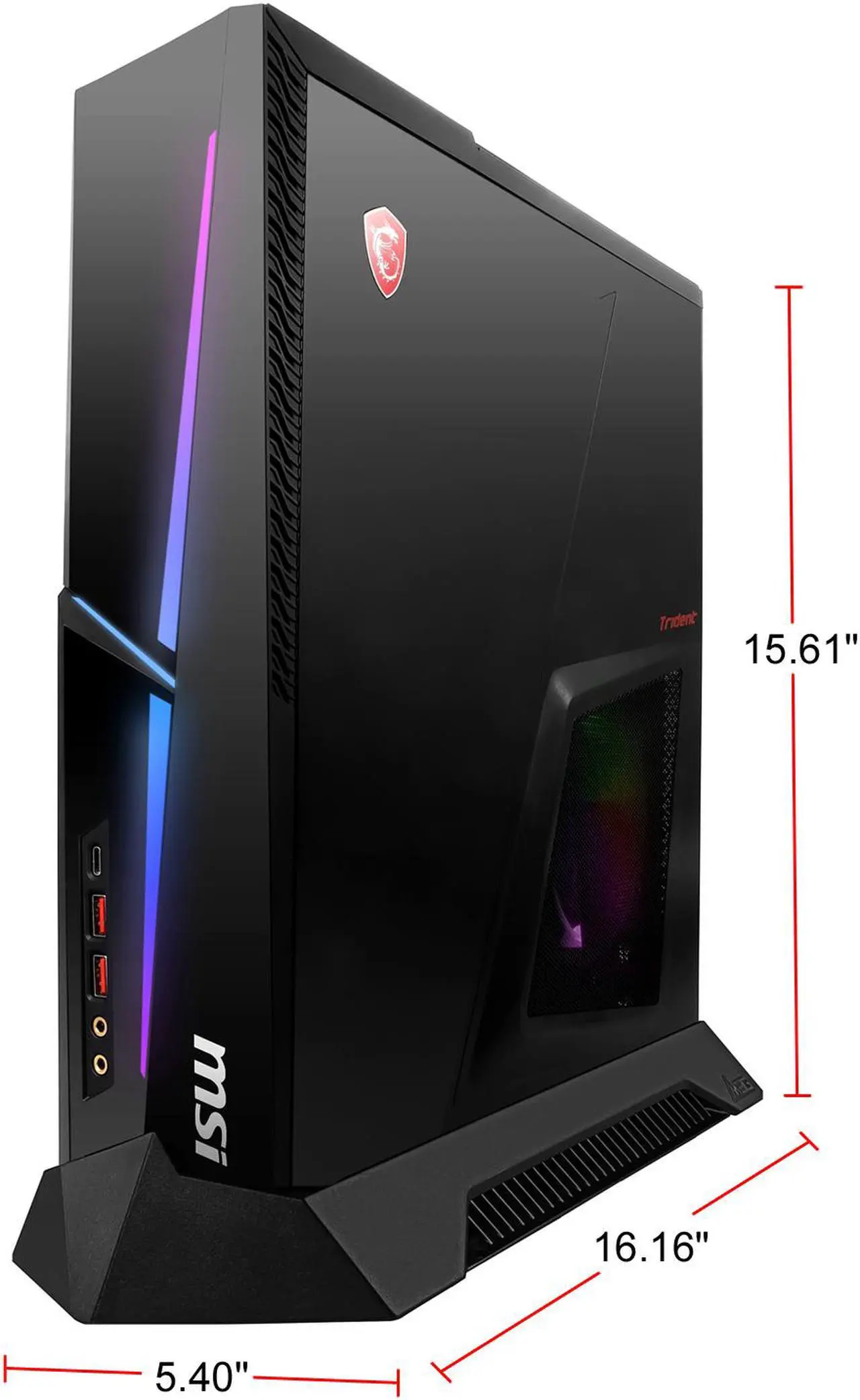 Alt view image 10 of 10 - MSI MEG Trident X 10TD-1282US - Intel Core i7-10700K - 32 GB DDR4 - 1 TB SSD - GeForce RTX 3070 - Windows 10 Home - Gaming Desktop