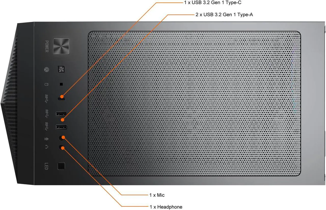 Alt view image 5 of 6 - MSI Gaming Desktop Aegis R 10SC-210US Intel Core i7-10700 16GB DDR4 1TB HDD 1TB SSD GeForce RTX 2060 Windows 10 Home 64-bit
