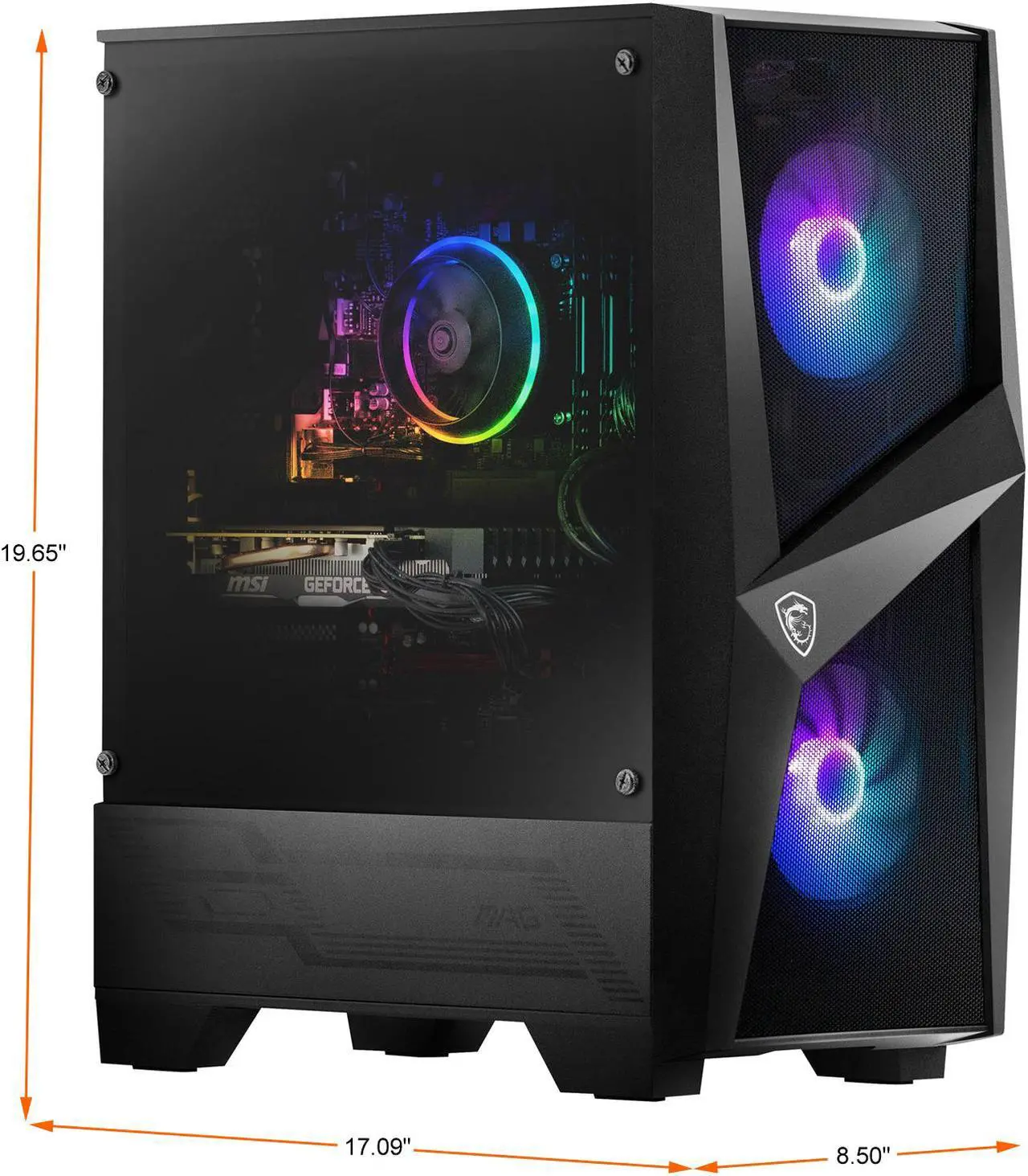 Alt view image 5 of 10 - MSI Gaming Desktop Codex ZS 5TC-042US AMD Ryzen 5 5600X 16GB DDR4 500GB PCIe SSD GeForce RTX 3060 Windows 11 Home 64-bit