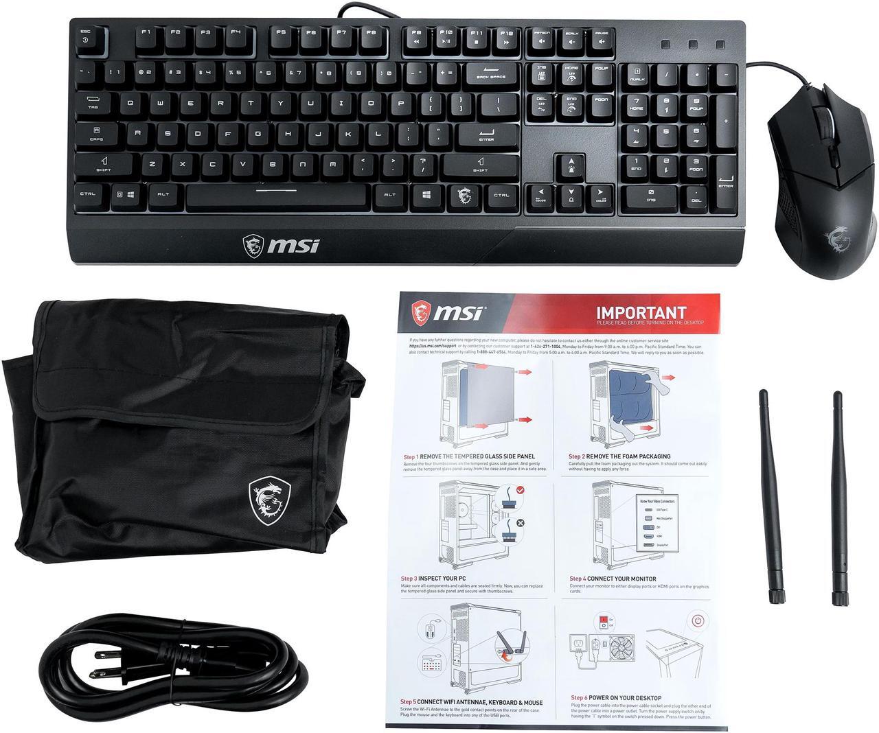 Alt view image 16 of 16 - MSI Gaming Desktop Aegis RS 12TE-255US Intel Core i9-12900K 32GB DDR5 2TB HDD 1 TB M.2 NVMe SSD GeForce RTX 3080 Windows 11 Home 64-bit