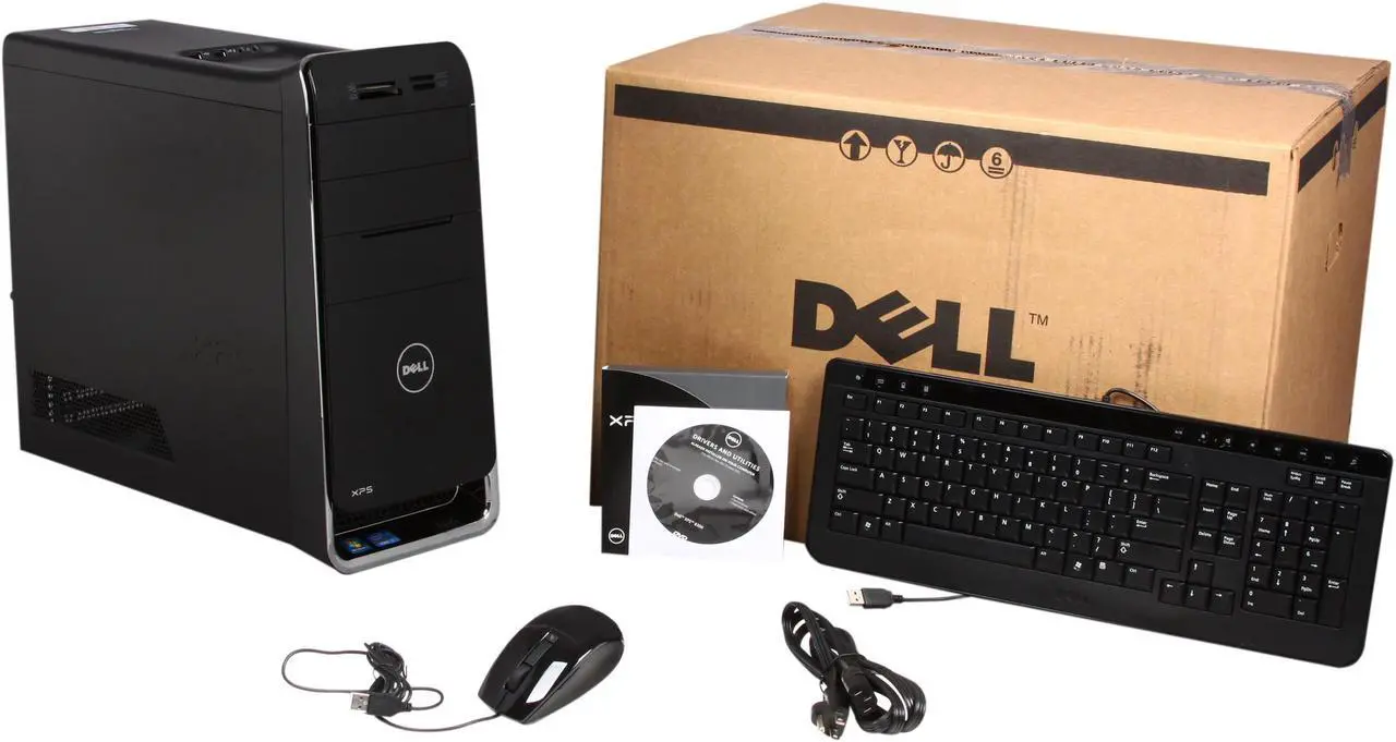 Alt view image 10 of 10 - DELL Desktop PC XPS 8300 (X8300-6007BK) Intel Core i7-2600 8GB DDR3 1TB HDD AMD Radeon HD 6450 1GB DDR3 Windows 7 Home Premium 64-Bit