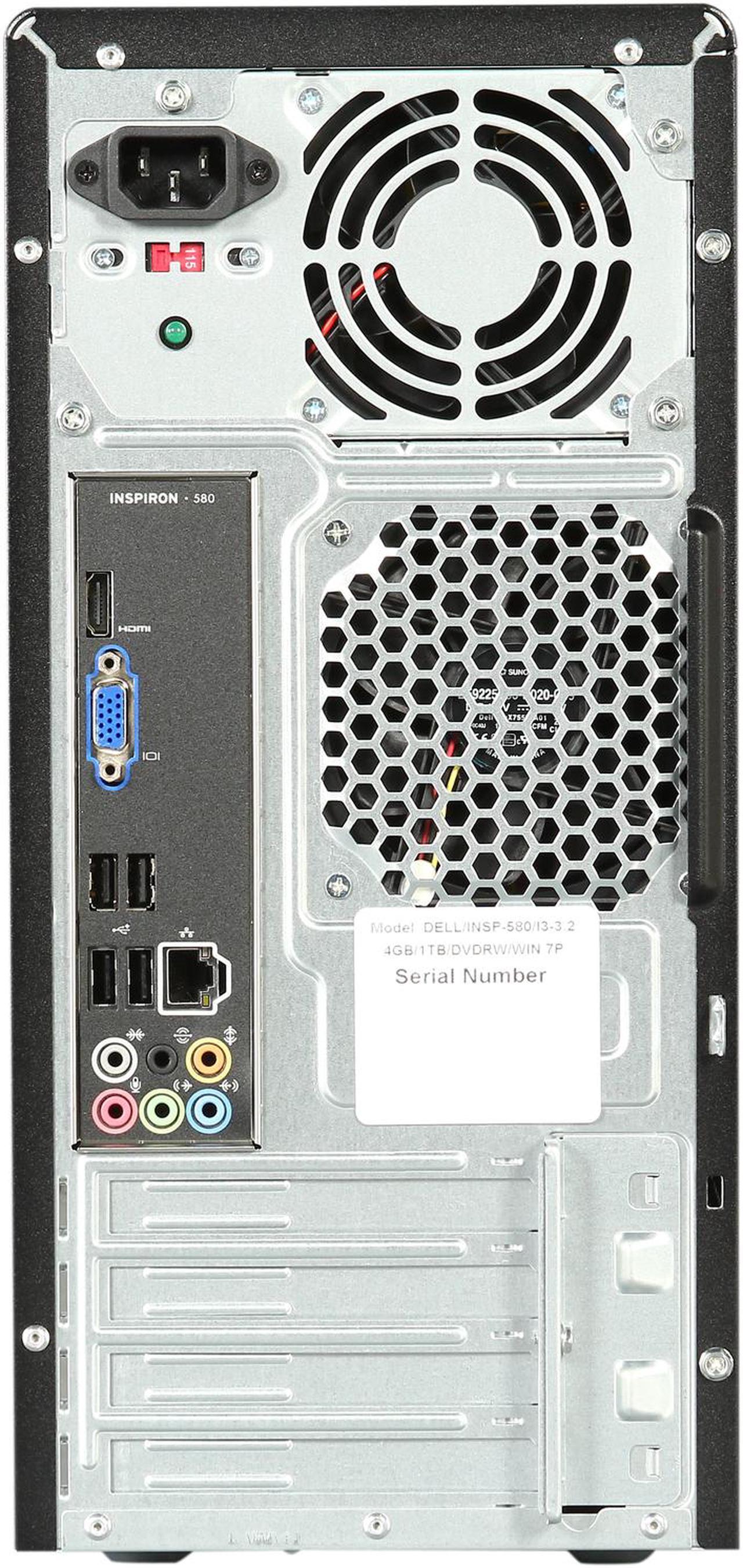 Alt view image 8 of 9 - DELL Desktop PC Inspiron 580 AMD Phenom II X2 550 4GB DDR3 1TB HDD Windows 7 Home Premium 64-bit