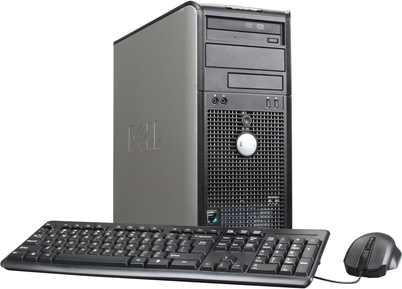 Dell Optiplex GX740 Desktop PC AMD Athlon 64 X2 3800+ Dual Core Processor  2GB DDR2 RAM 80GB HDD Windows 7 Home