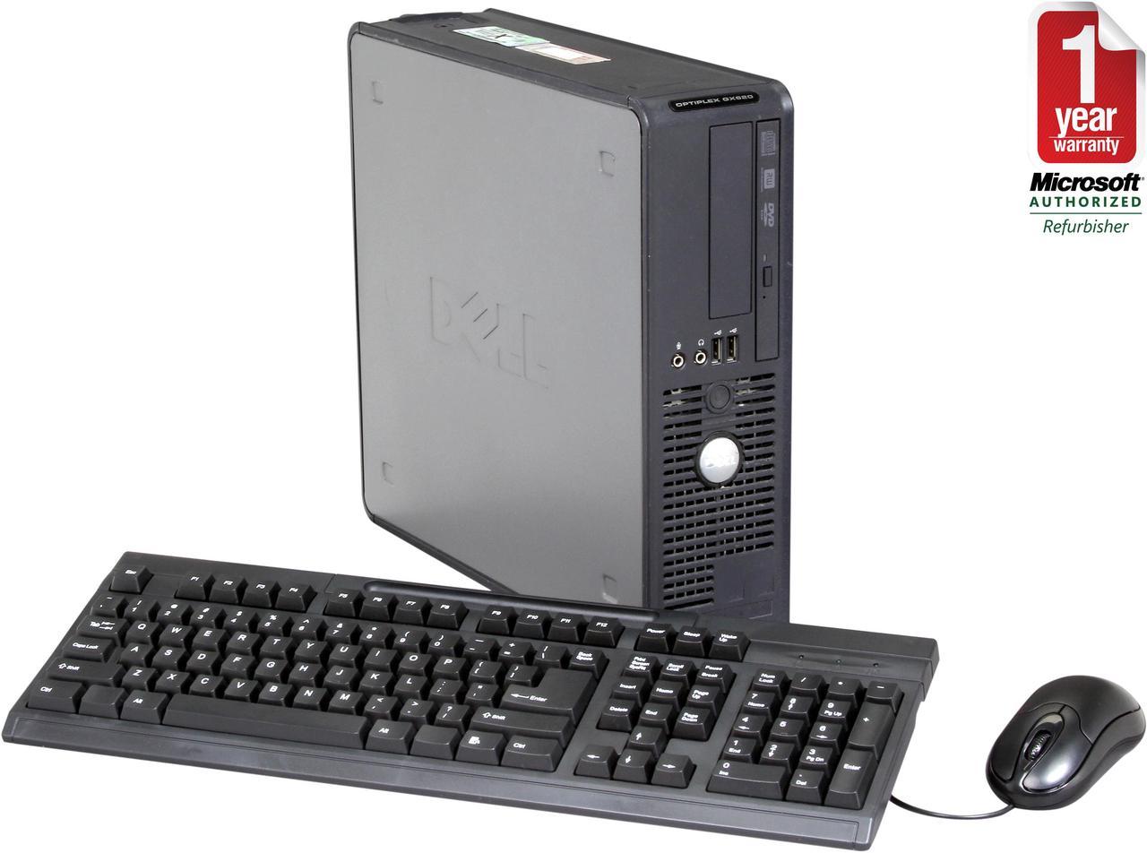 Dell Optiplex GX620 [Microsoft Authorized Recertified] Small Form Factor Desktop PC with Intel Pentium D 3.0Ghz, 2GB RAM, 160GB HDD, DVDRW, Windows 10 Home 64-Bit