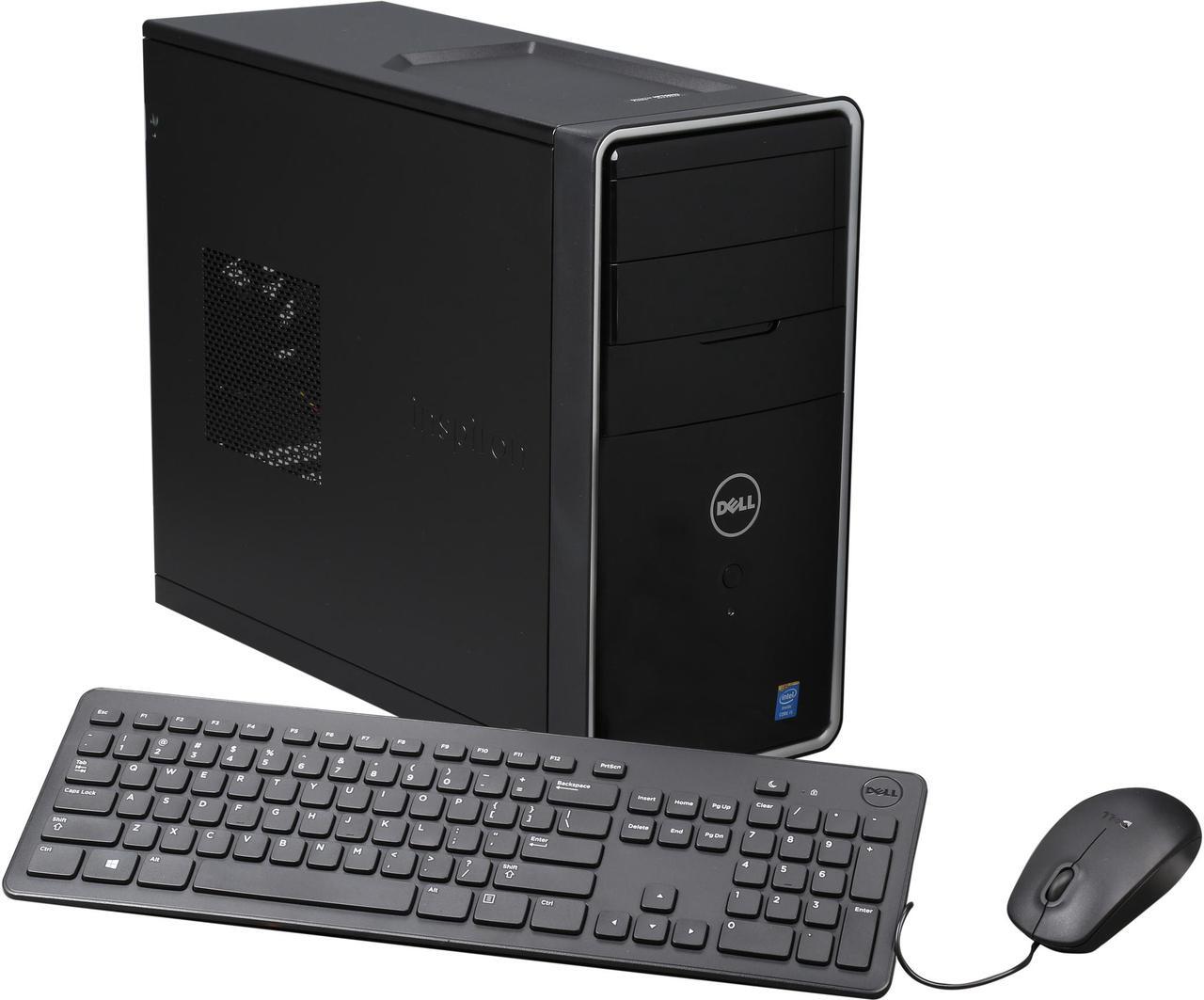 Main image of DELL Desktop PC Inspiron 3847 (i3847-6159BK) Intel Core i5-4460 16GB DDR3 1TB HDD Intel HD Graphics 4600 Windows 8.1 64-Bit