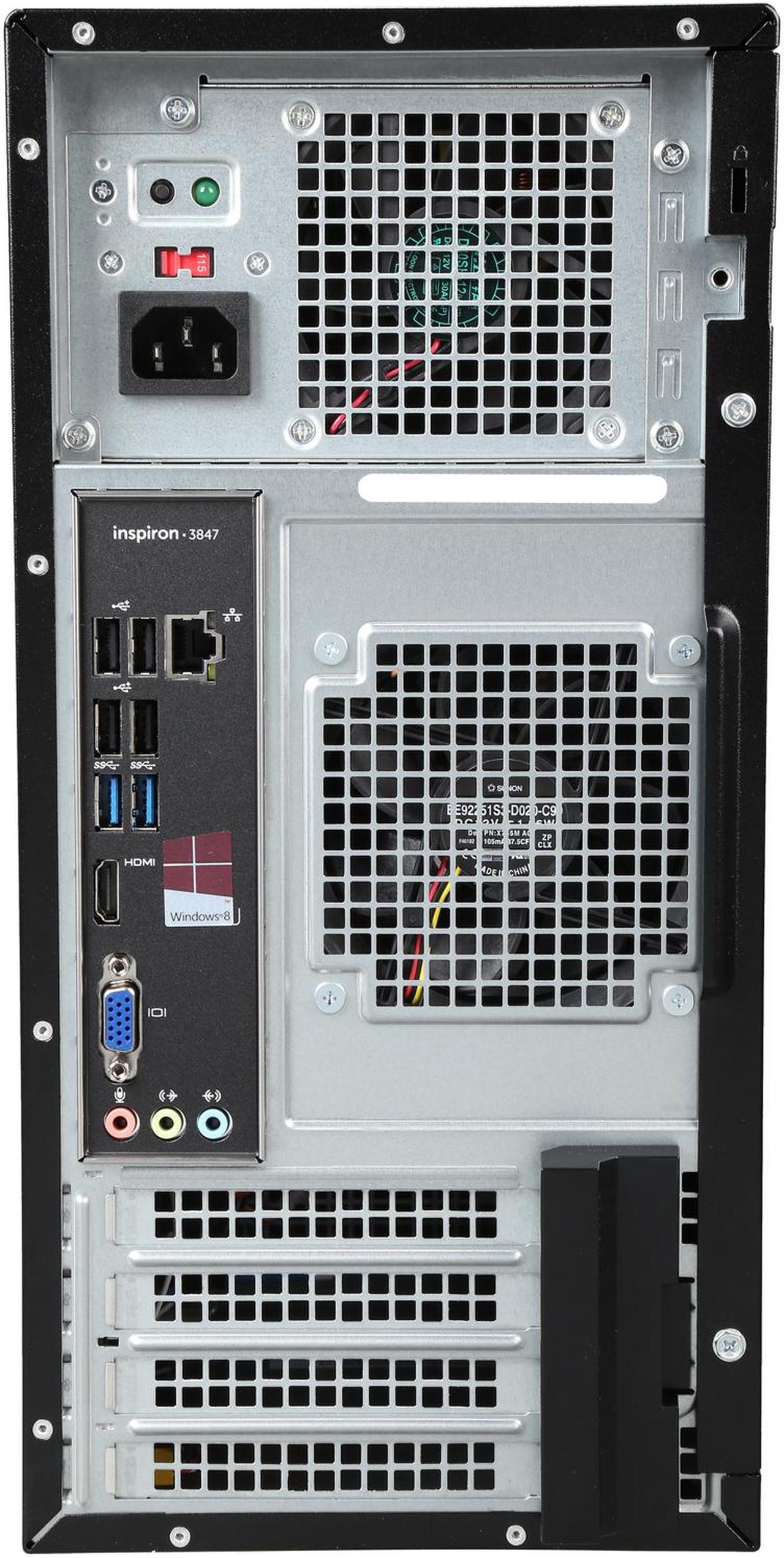 Alt view image 8 of 9 - DELL Desktop PC Inspiron 3847 (i3847-6159BK) Intel Core i5-4460 16GB DDR3 1TB HDD Intel HD Graphics 4600 Windows 8.1 64-Bit