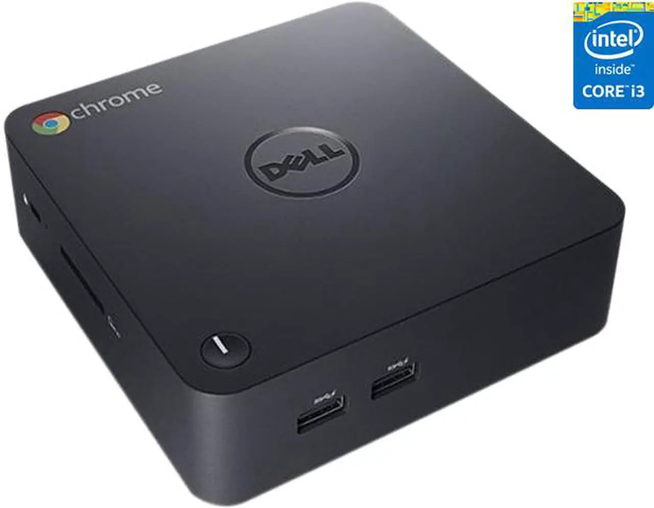 Main image of Dell Chromebox 3010 Desktop Computer - Intel Core i3-4030U 1.90 GHz 4GB DDR3L 16GB SSD Intel HD Graphics 4400 Google Chrome OS - 461-9874