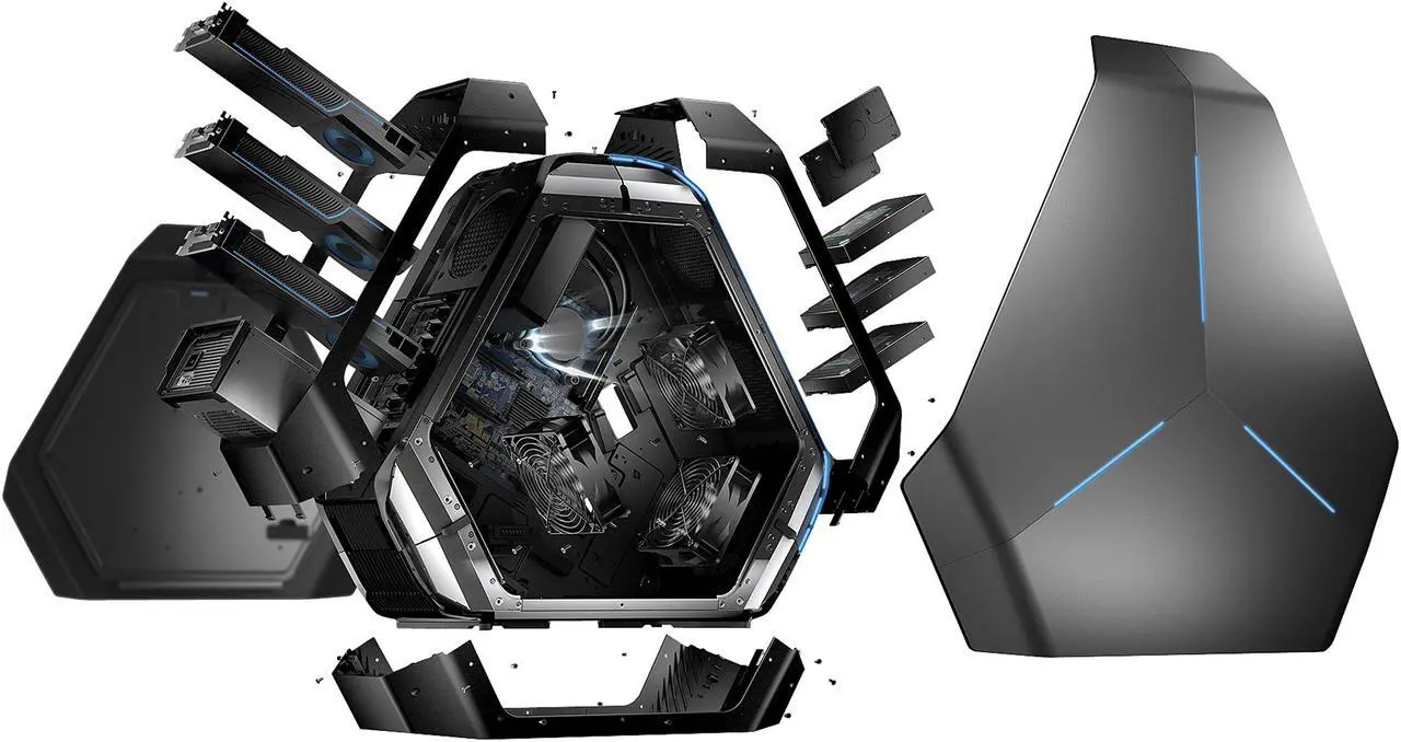 Alt view image 9 of 10 - Alienware Desktop PC Area-51 a51R2-13235SLV Intel Core i7-5930K 32GB DDR4 2TB HDD NVIDIA GeForce GTX Titan Z 12GB Windows 8.1 64-Bit