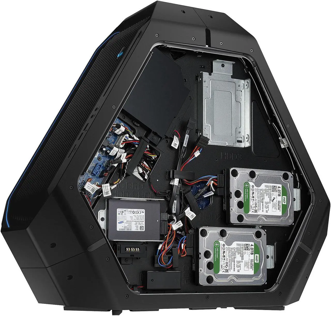 Alt view image 7 of 10 - Alienware Desktop PC Area-51 a51R2-13235SLV Intel Core i7-5930K 32GB DDR4 2TB HDD NVIDIA GeForce GTX Titan Z 12GB Windows 8.1 64-Bit