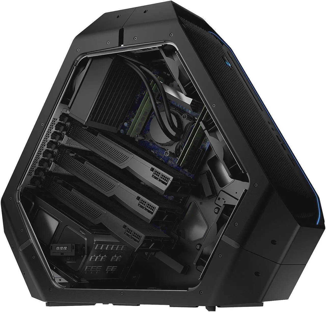 Alt view image 4 of 10 - Alienware Desktop PC Area-51 a51R2-13235SLV Intel Core i7-5930K 32GB DDR4 2TB HDD NVIDIA GeForce GTX Titan Z 12GB Windows 8.1 64-Bit