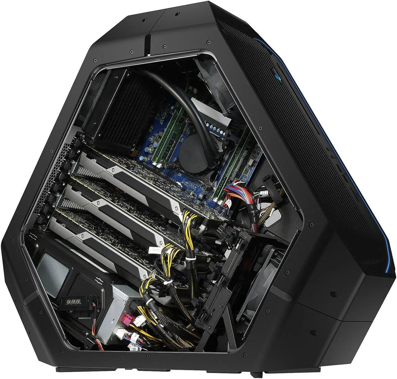 Alt view image 8 of 10 - Alienware Desktop PC Area-51 a51R2-13235SLV Intel Core i7-5930K 32GB DDR4 2TB HDD NVIDIA GeForce GTX Titan Z 12GB Windows 8.1 64-Bit