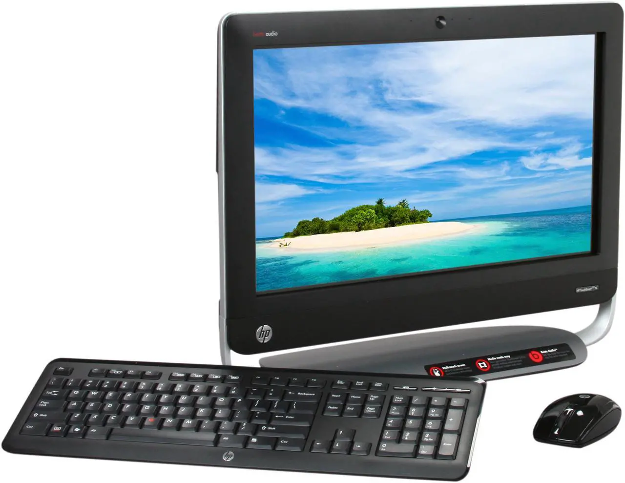 Main image of HP All-in-One PC TouchSmart 320-1030 (QP788AA#ABA) AMD A4-3400 4GB DDR3 1TB HDD AMD Radeon HD 6410D Windows 7 Home Premium 64-Bit