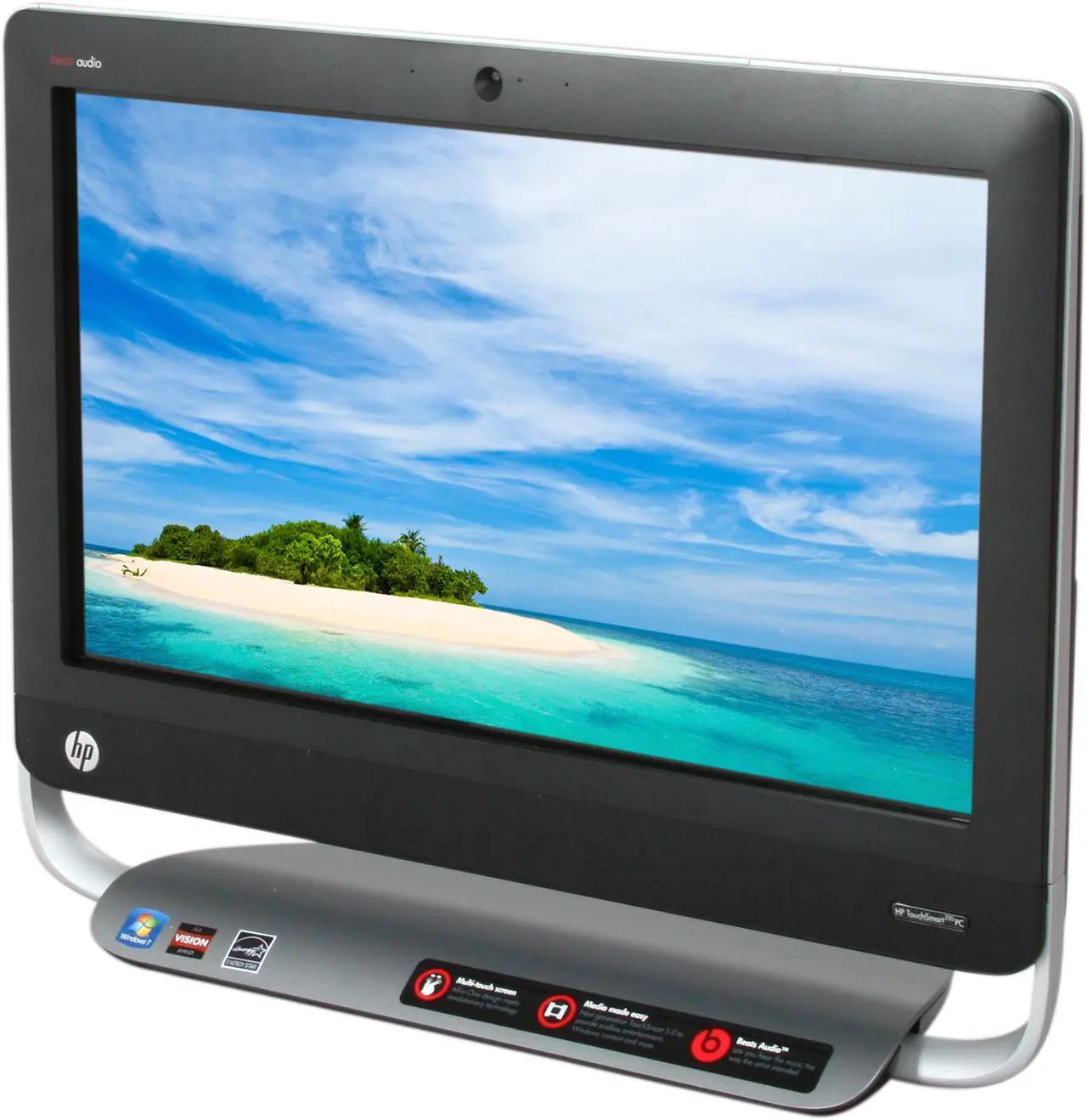 Alt view image 3 of 7 - HP All-in-One PC TouchSmart 320-1030 (QP788AA#ABA) AMD A4-3400 4GB DDR3 1TB HDD AMD Radeon HD 6410D Windows 7 Home Premium 64-Bit