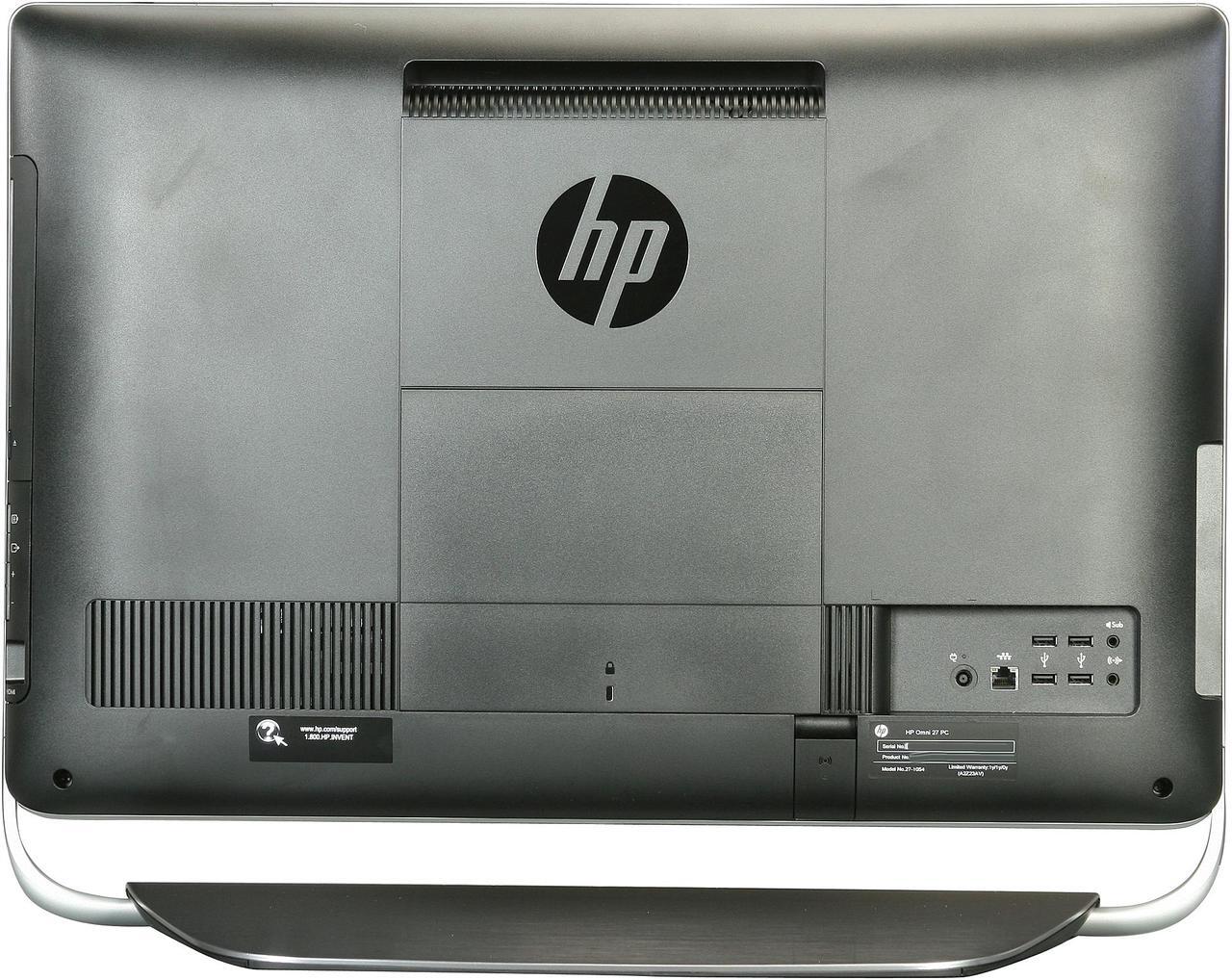 Alt view image 5 of 7 - HP All-in-One PC Omni 27-1054 (QW801AA#ABA) Intel Core i5-2400S 6GB DDR3 1TB HDD 27" Windows 7 Home Premium 64-Bit