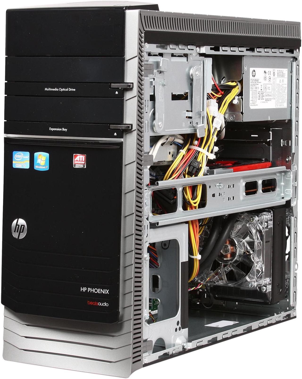 Alt view image 7 of 10 - HP Desktop PC Pavilion HPE Phoenix h9-1180 (QW792AA#ABA) Intel Core i7-3770 12GB DDR3 2TB HDD AMD Radeon HD 7770 2GB GDDR5 Windows 7 Home Premium 64-Bit