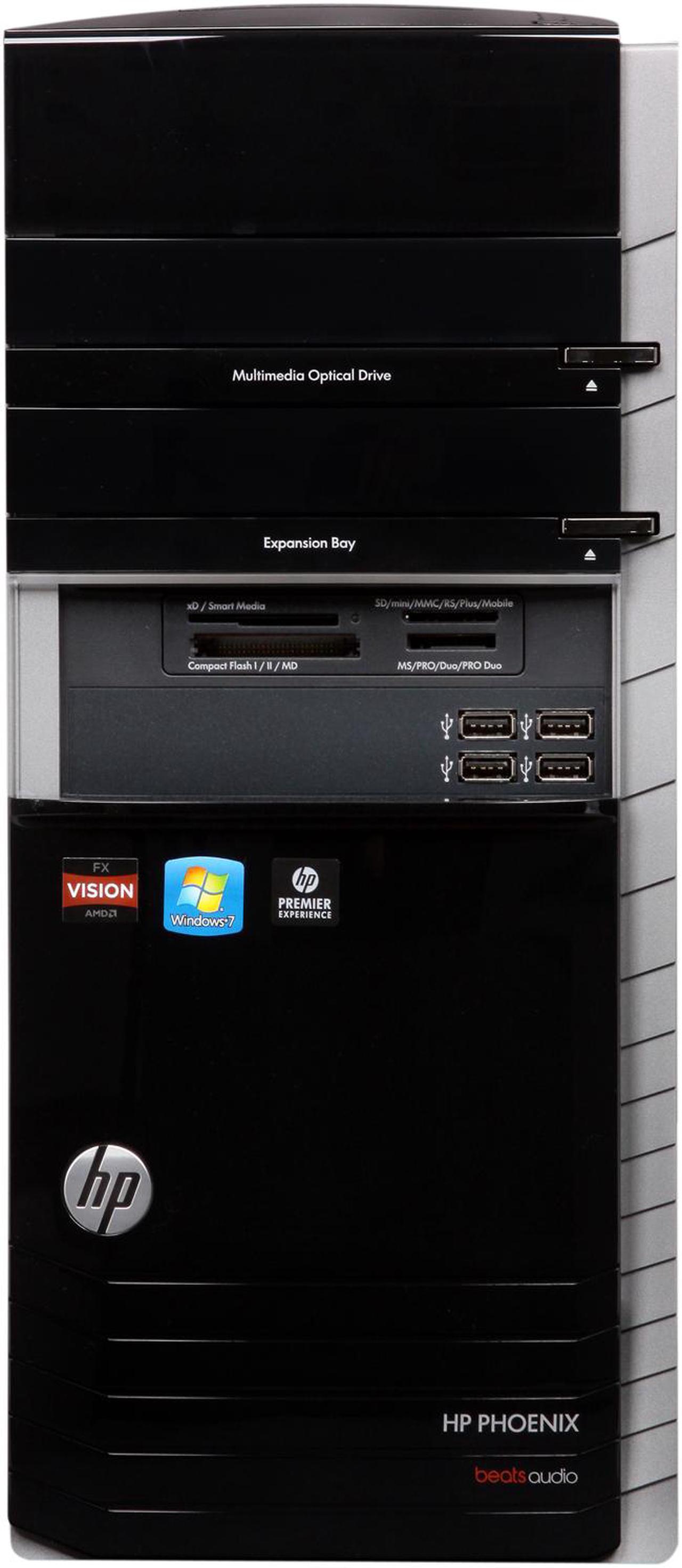 Alt view image 2 of 10 - HP Desktop PC Pavilion HPE Phoenix HPE h9-1130 (QW789AA#ABA) AMD FX-Series FX-8120 8GB DDR3 2TB HDD AMD Radeon HD 7670 1GB GDDR5 Windows 7 Home Premium 64-Bit